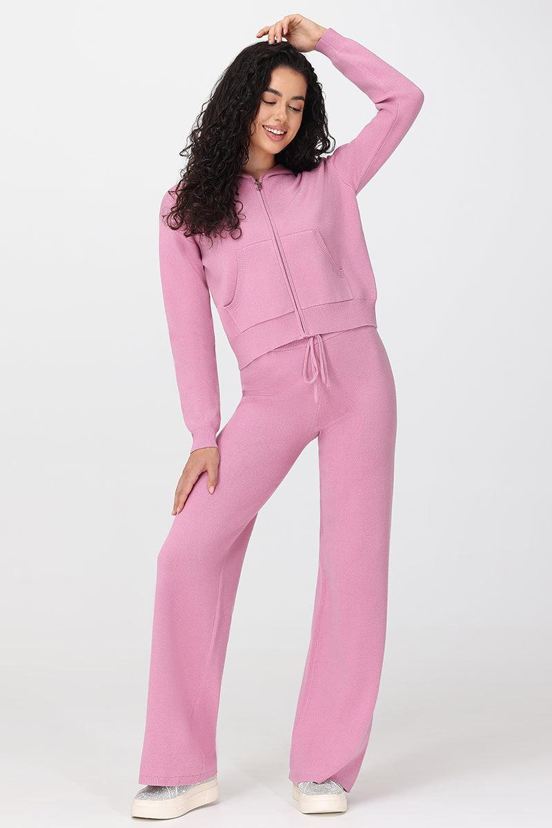 Wide Leg Sweater Pants Product Image