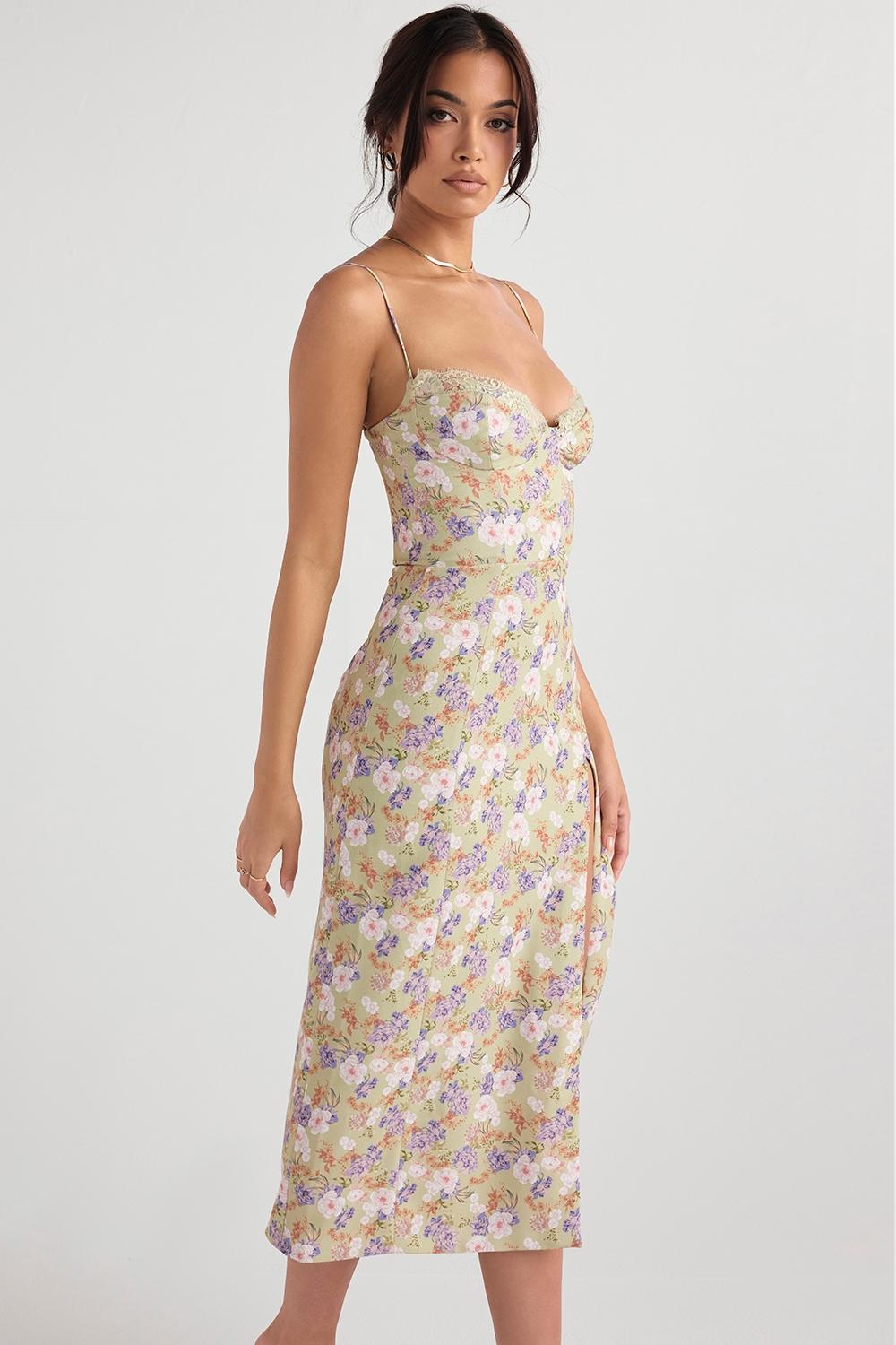 Charlotte  peony print  midi sundress Product Image