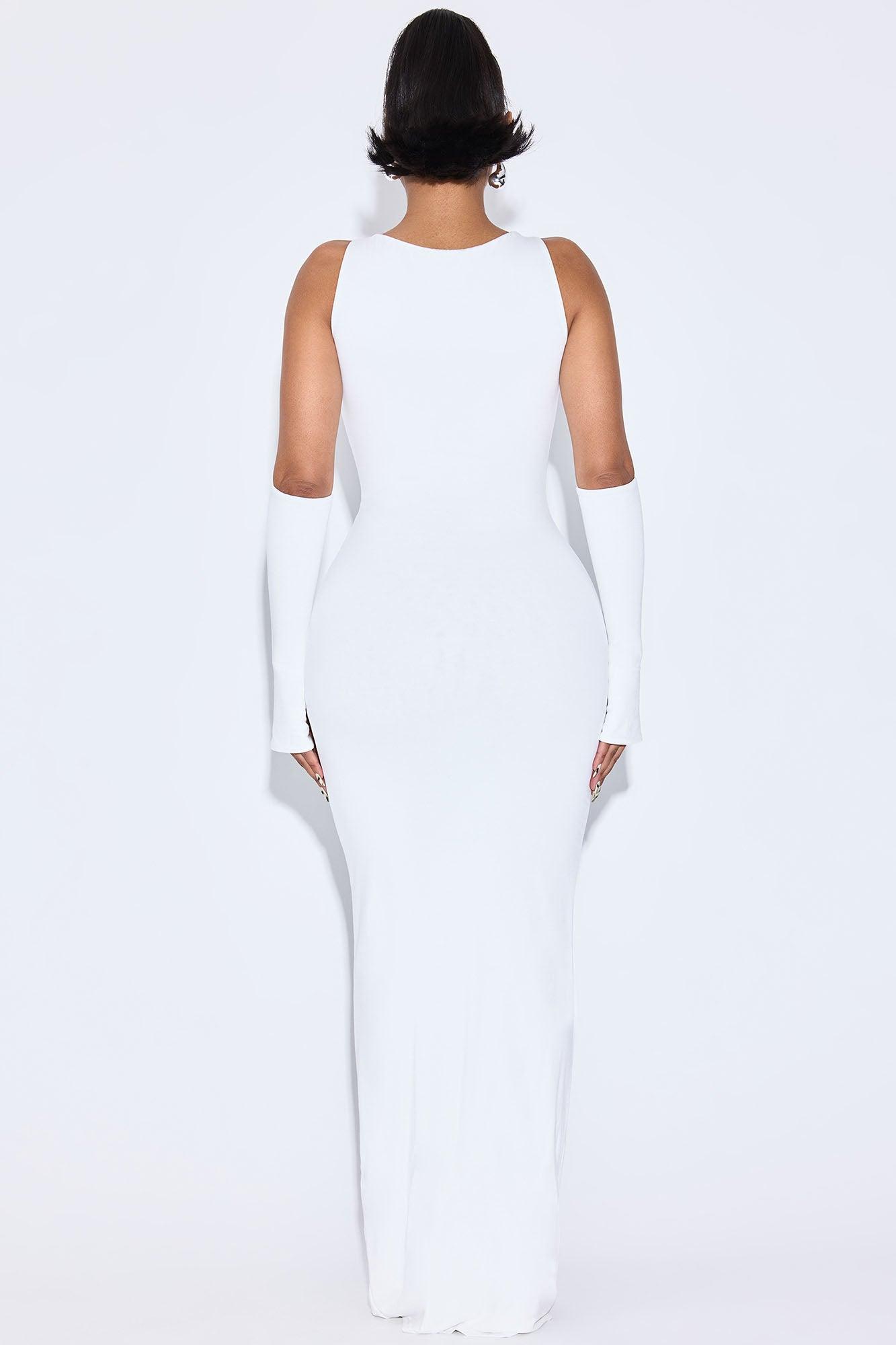 Amelia Cut Out Maxi Dress - Off White Female Product Image