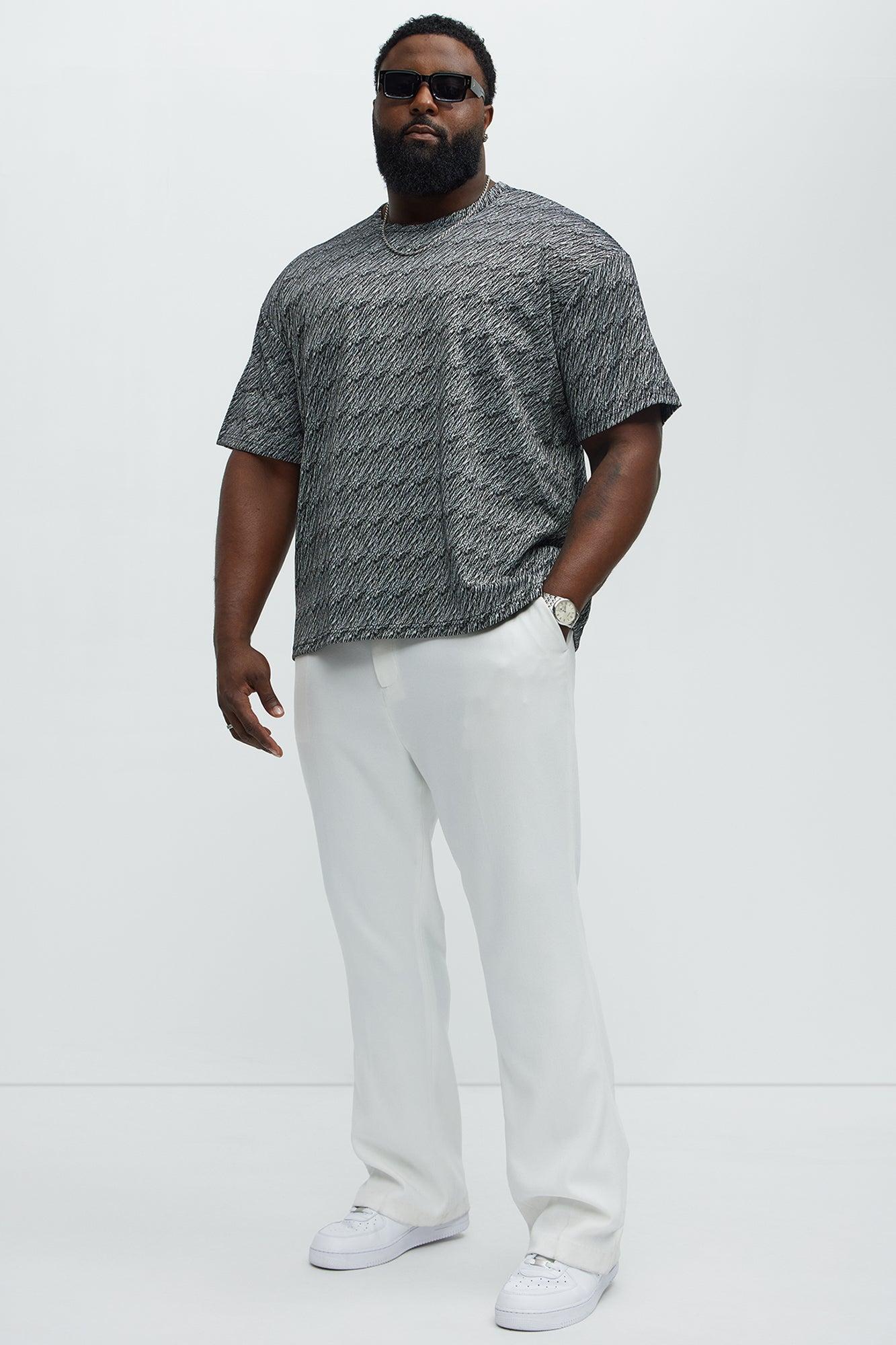 Nash Marble Texture Relaxed Short Sleeve Tee - Black Product Image