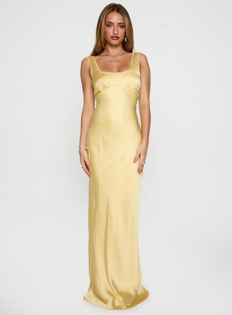 Dasha Maxi Dress Lemon Product Image