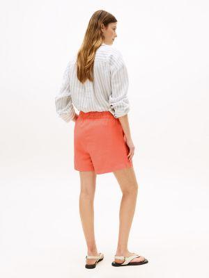 Cotton-Linen Blend Pull-On Short Product Image