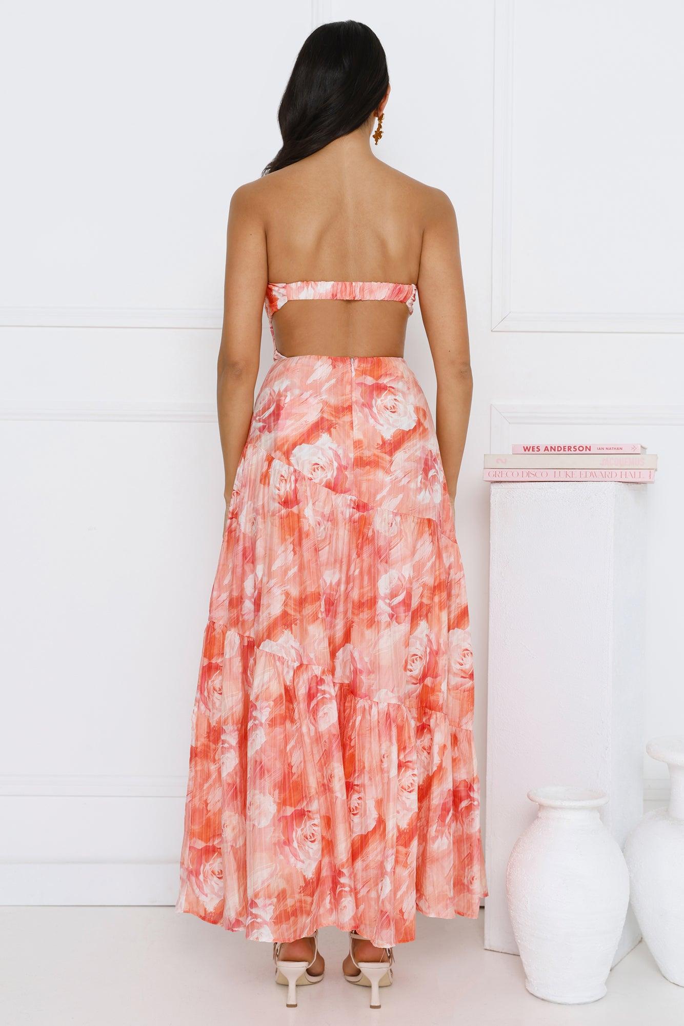 Wear The Style Strapless Maxi Dress Print Product Image