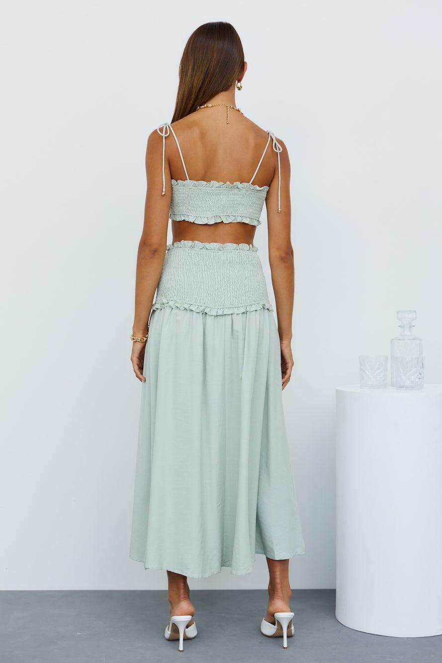 New Introductions Maxi Skirt Sage Product Image