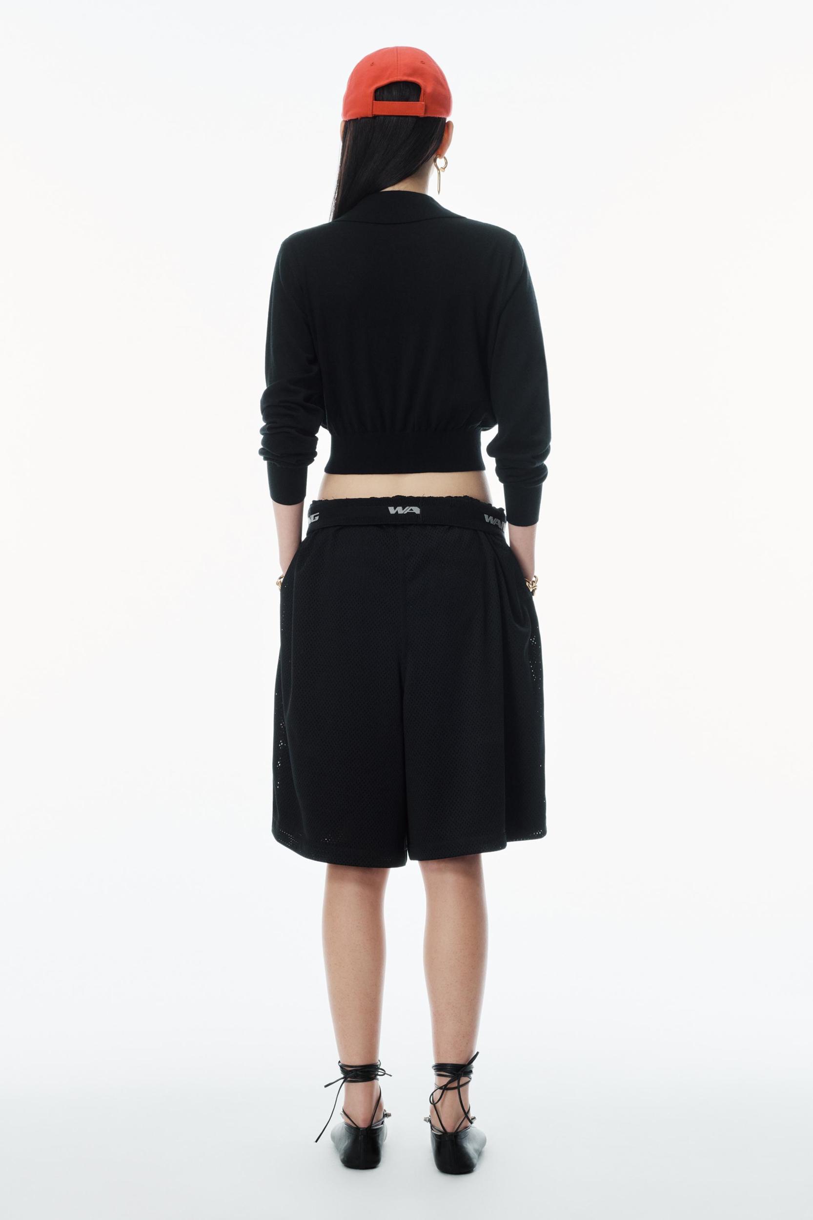 High-frequency Stacked Logo Cardigan In Merino Wool Product Image