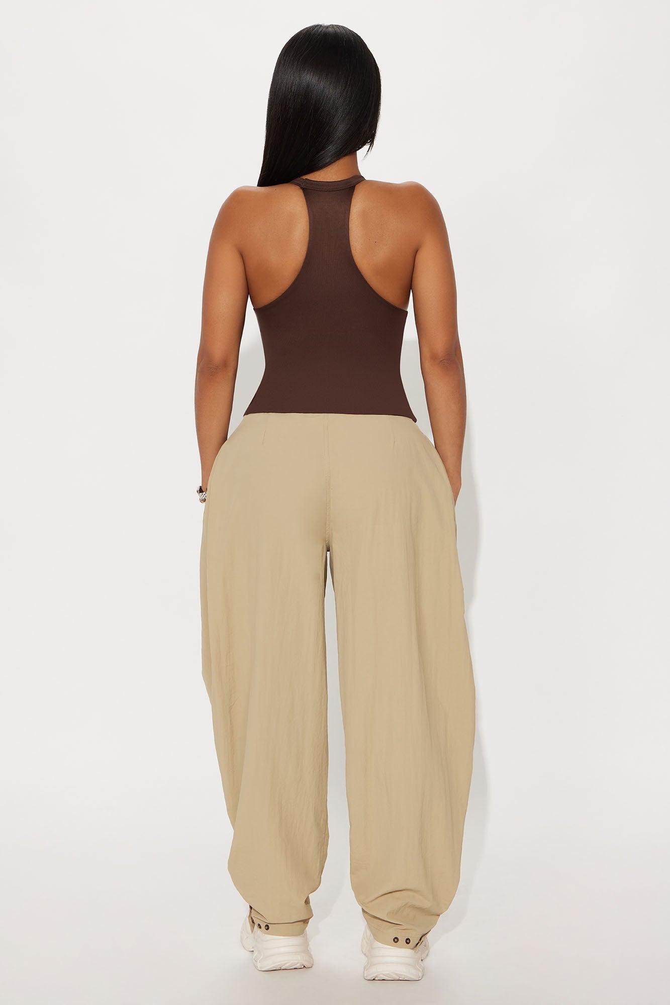 Contour Double Lined V-Neck Tank Top - Chocolate Female Product Image