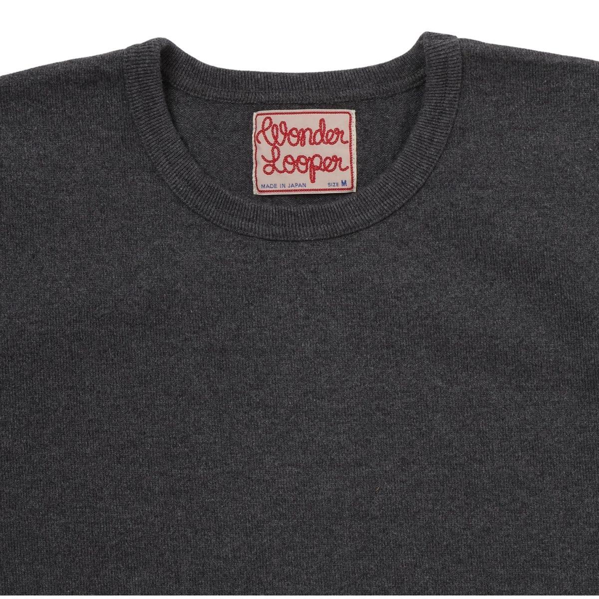 Crewneck T-shirt Double Heavyweight Charcoal Product Image