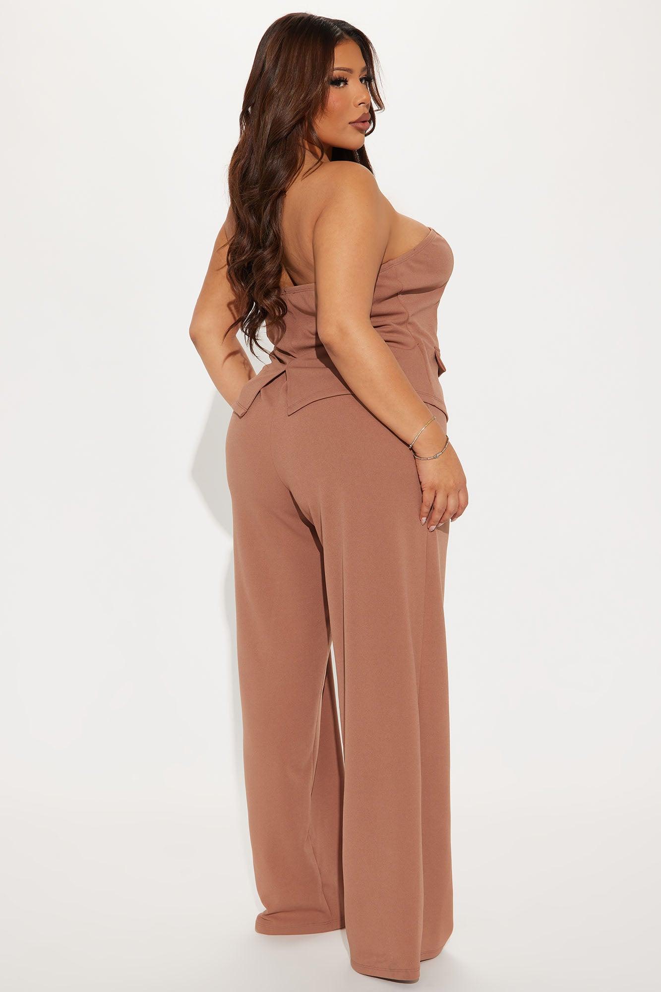 Business Type Jumpsuit - Mocha Product Image