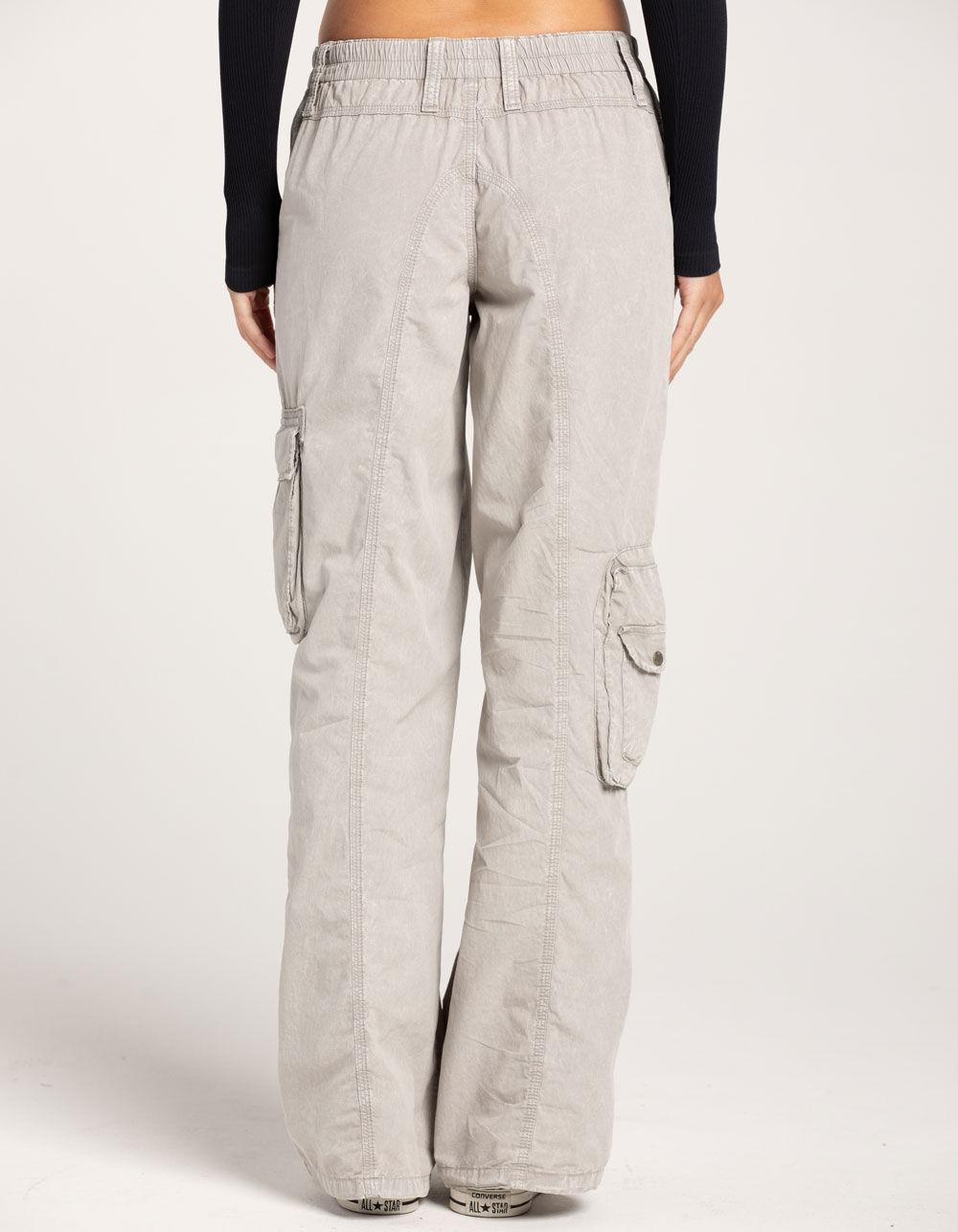 BDG Urban Outfitters New Y2K Womens Cargo Pants - LIGHT GRAY Product Image