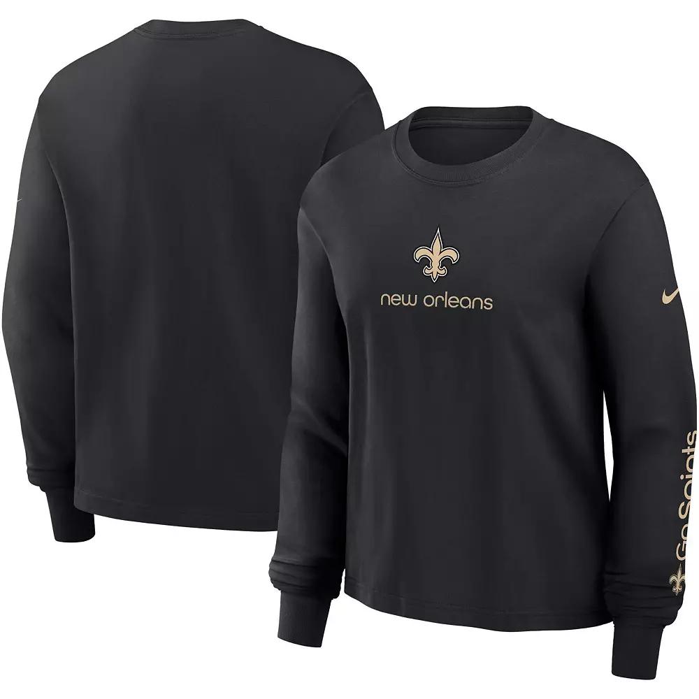 New Orleans Saints Boxy Nike Womens NFL Long-Sleeve T-Shirt | 01N200A7W-2QV Product Image