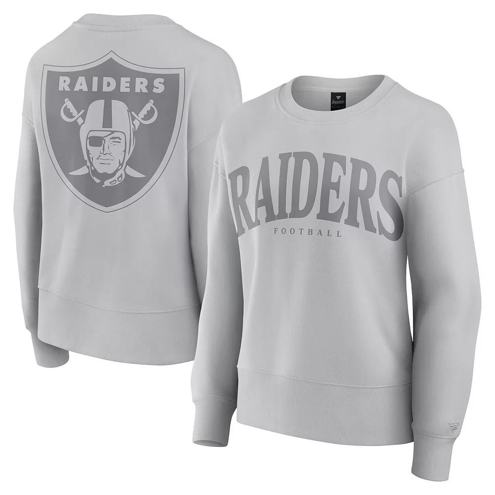 Women's Fanatics Gray Las Vegas Raiders Elements Pullover Sweatshirt,  Product Image
