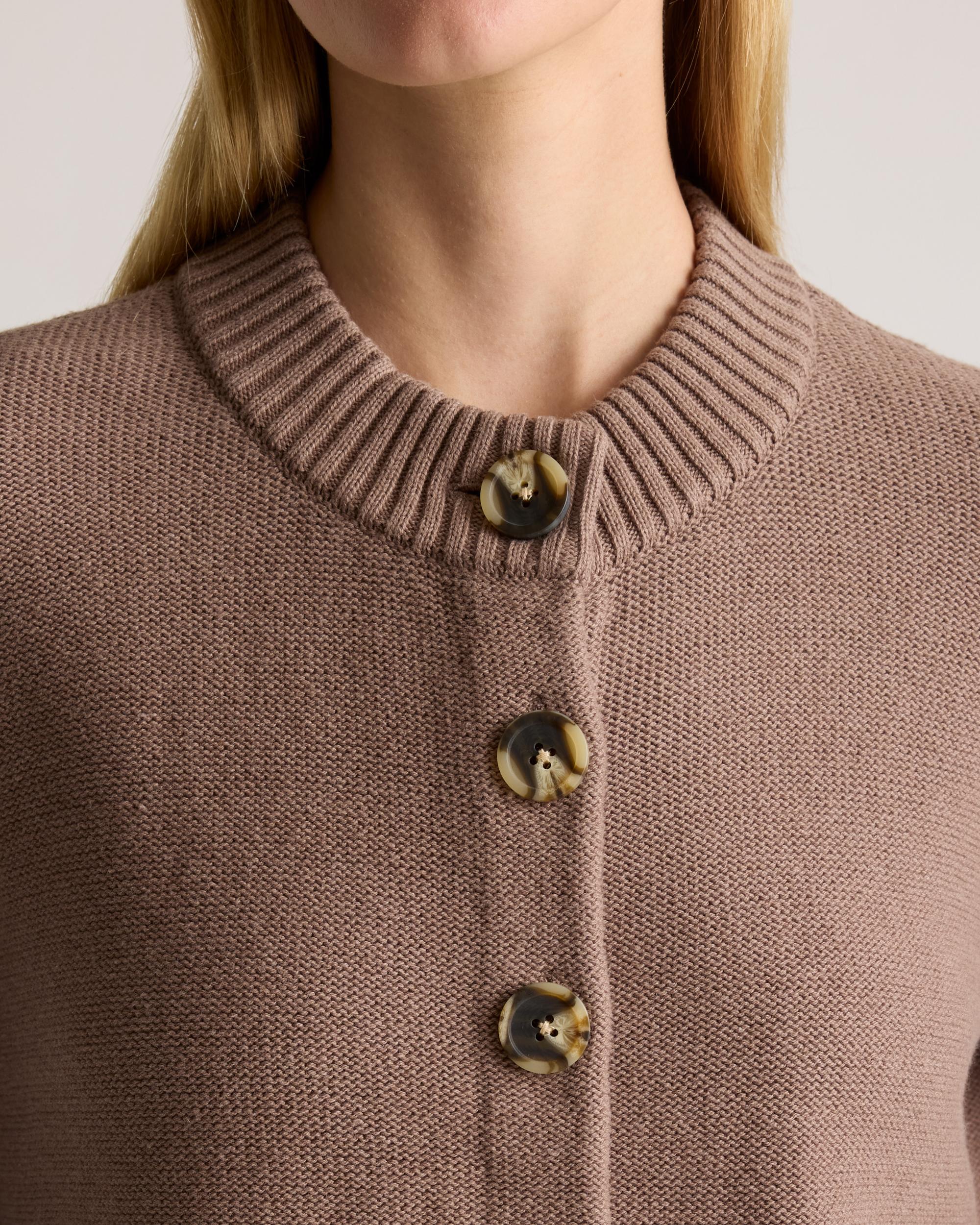 Quince | Women's Cropped Cardigan Sweater Size XL, Organic Cotton Product Image