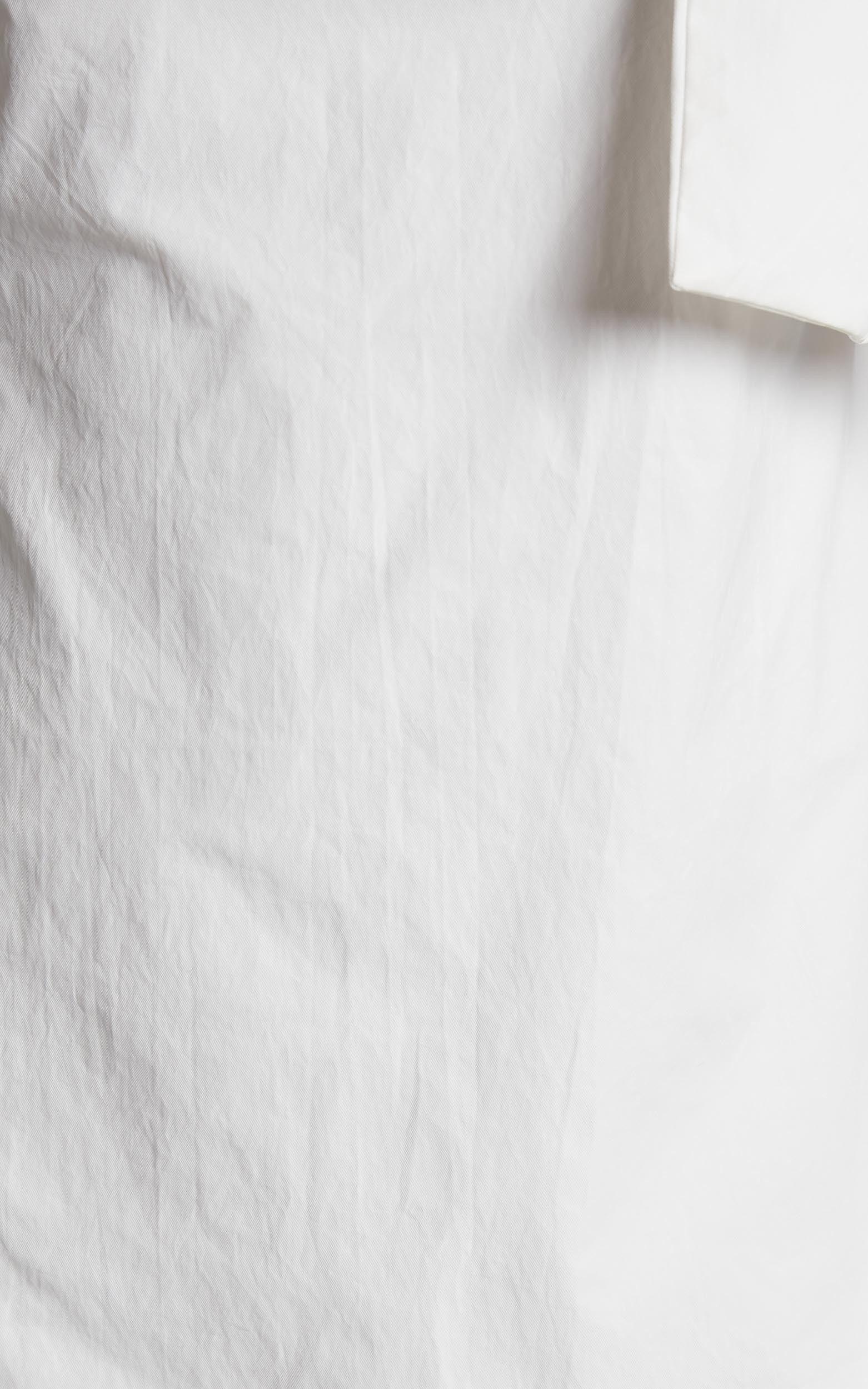 Khirara Mini Dress - One Shoulder Bow Detail Dress in White Product Image