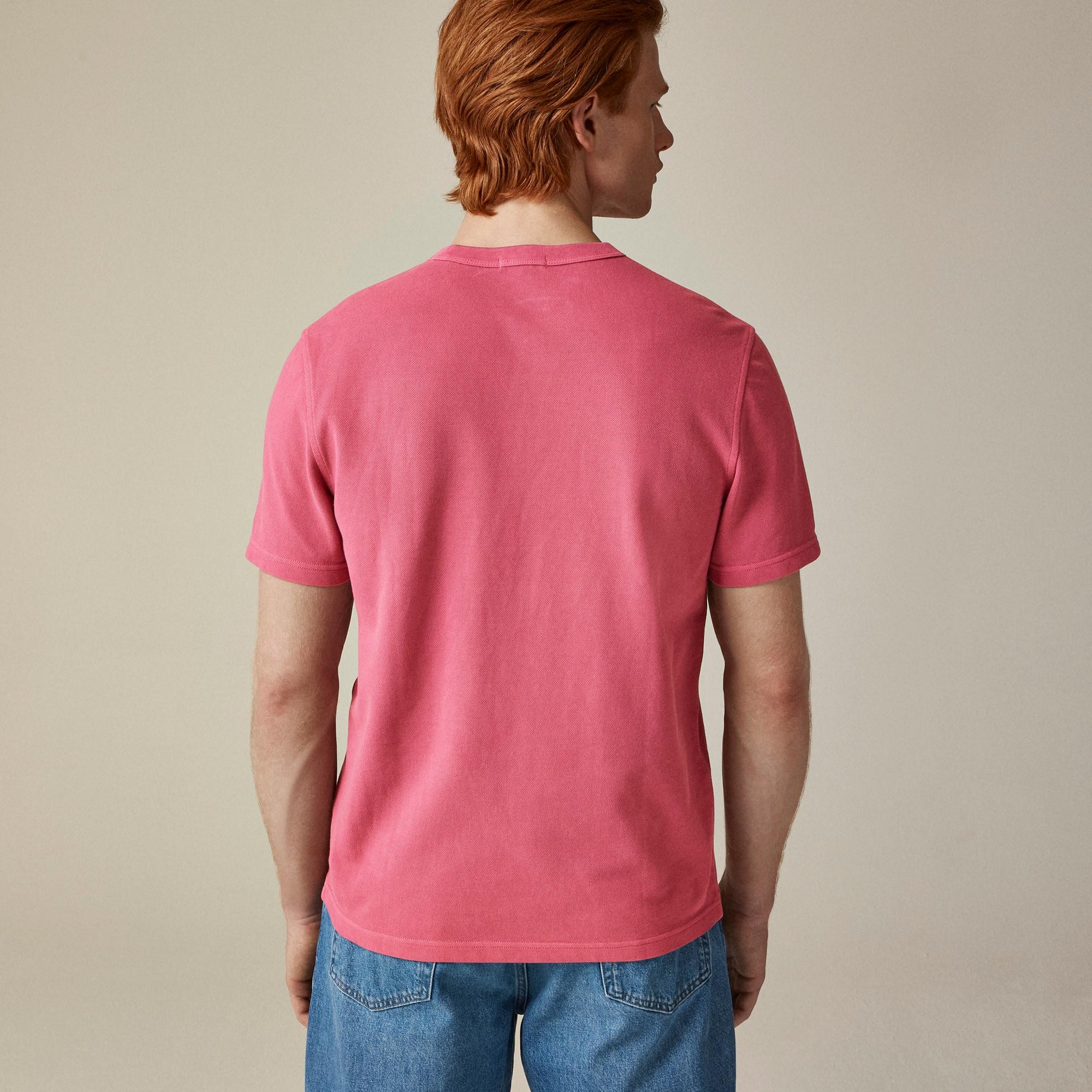 Washed piqué pocket T-shirt Product Image