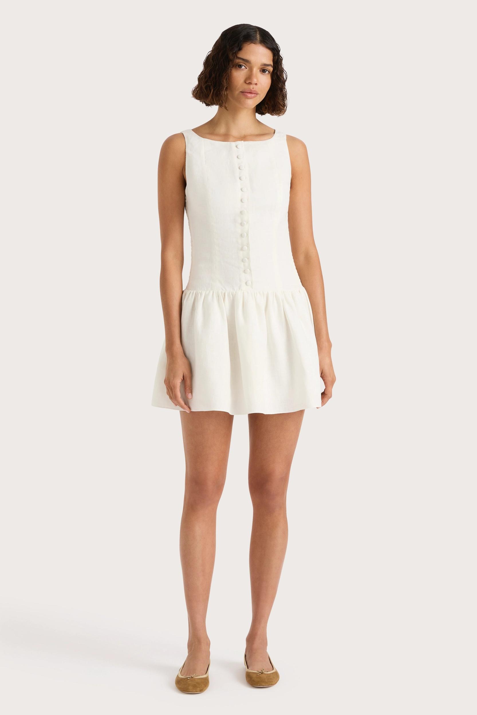 Blair Mini Dress White Product Image