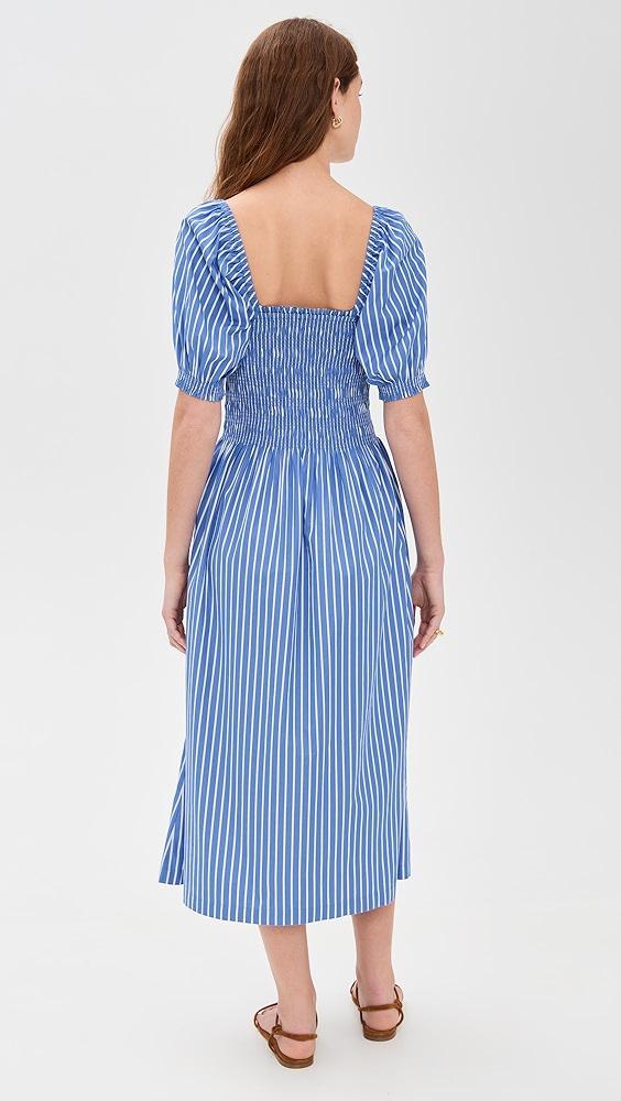 Madewell Smocked Puff Sleeve Midi Dress | Shopbop Product Image