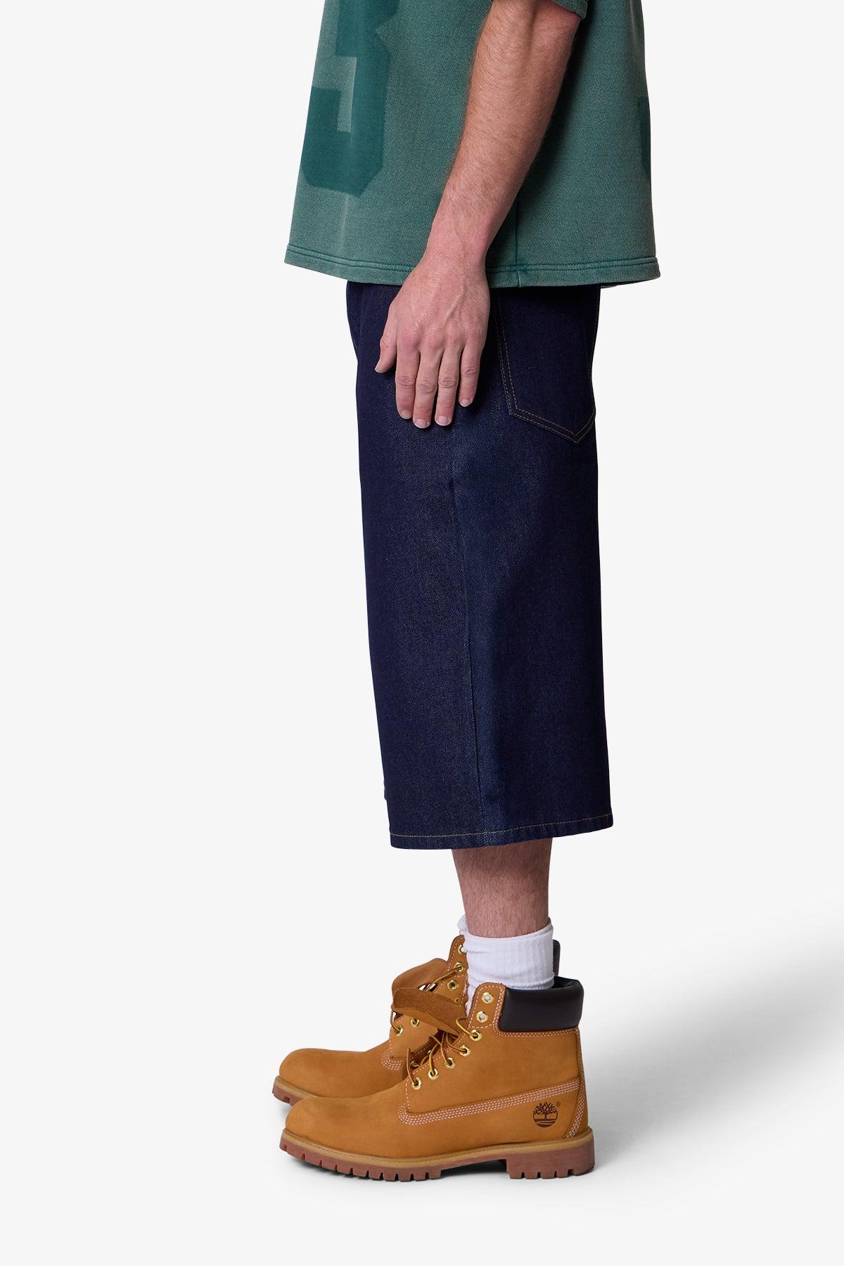 Raw Ultra Baggy Denim Shorts - Rinsed Indigo Product Image