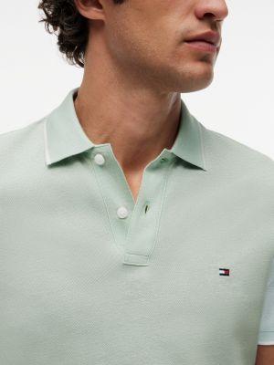 Regular Fit Linen-Blend Pique Polo Product Image