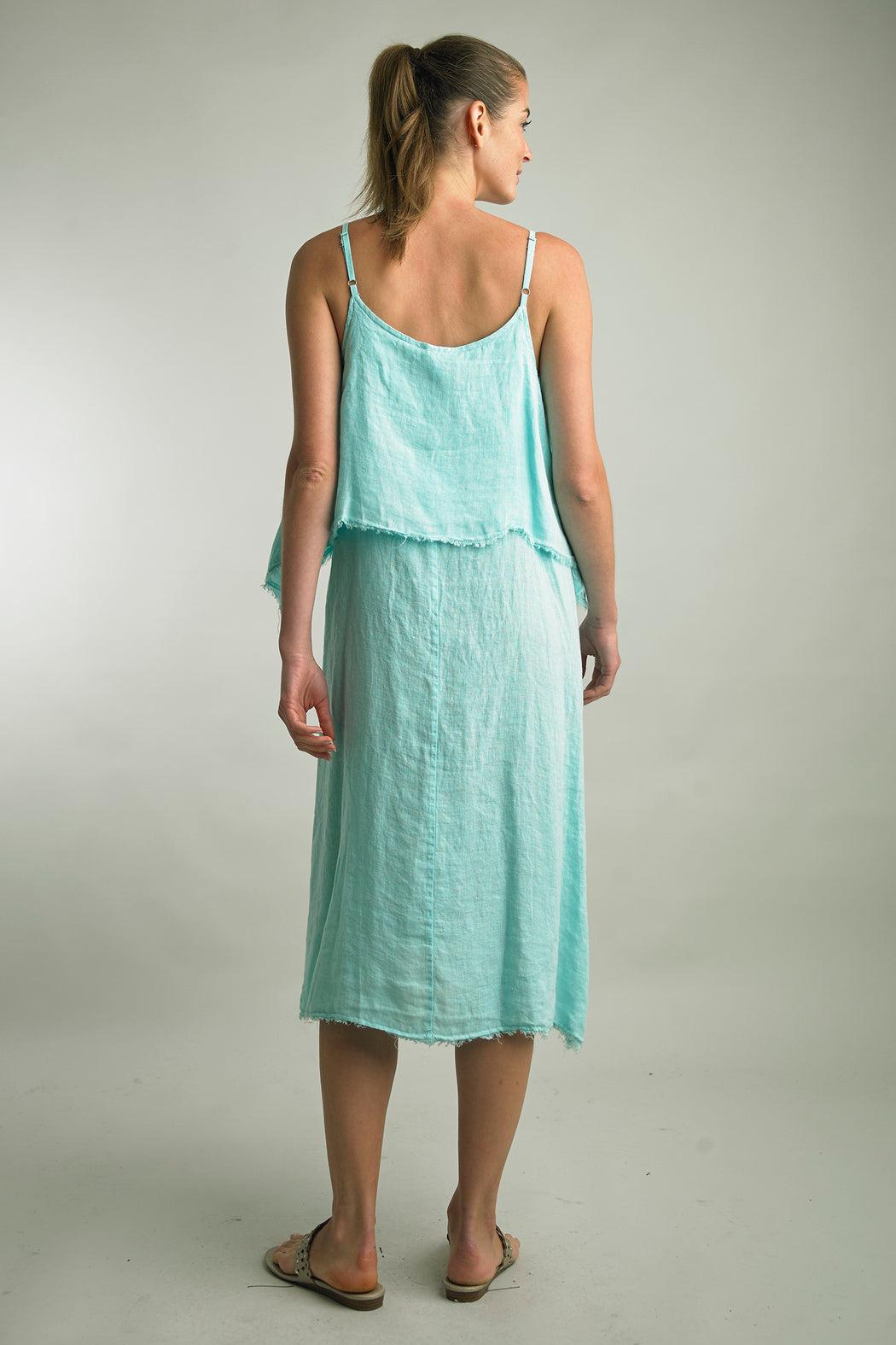 Aqua Fresh Flounce Dress Product Image