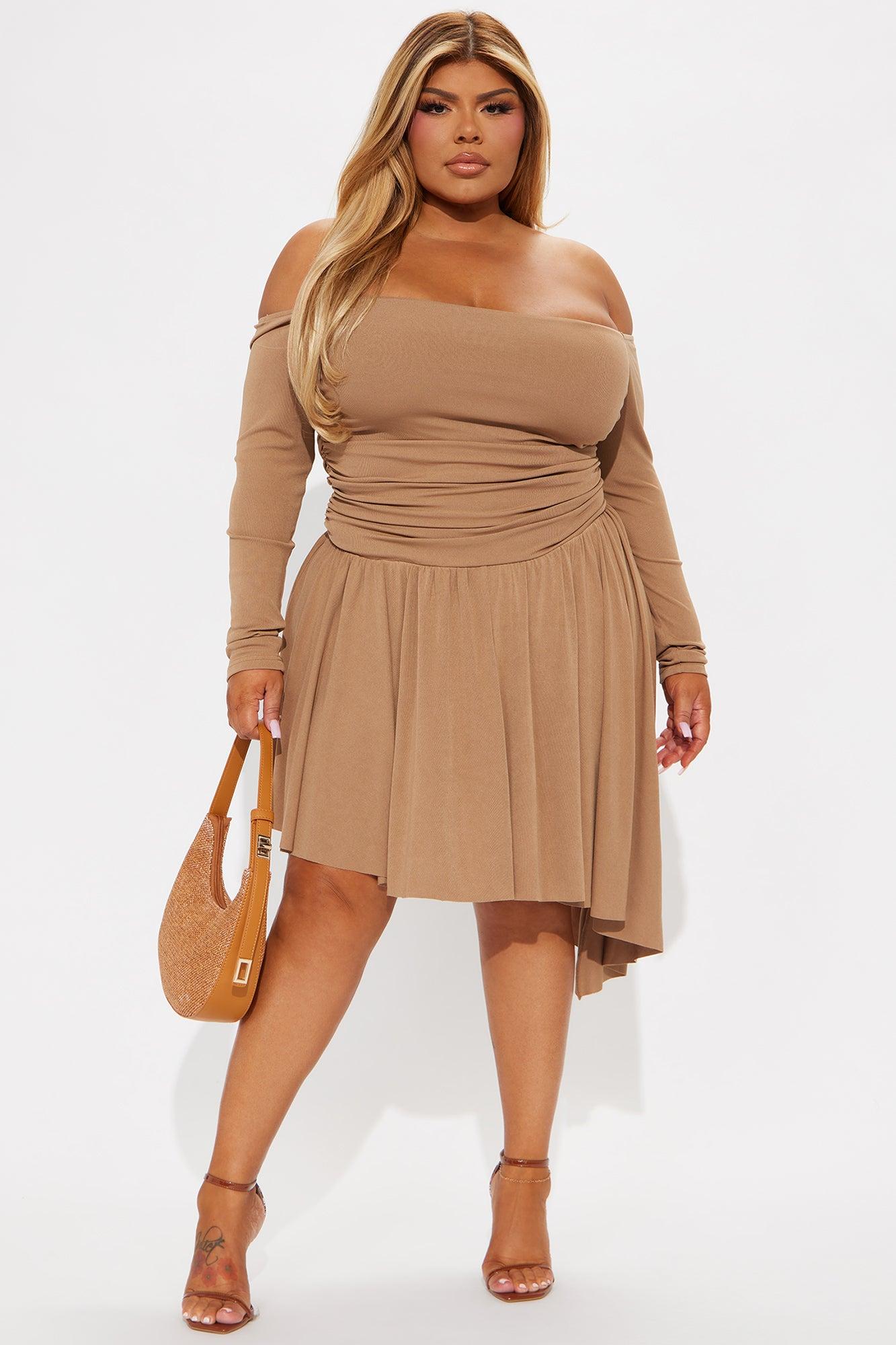 Runaway With Me Mini Dress - Mocha Product Image