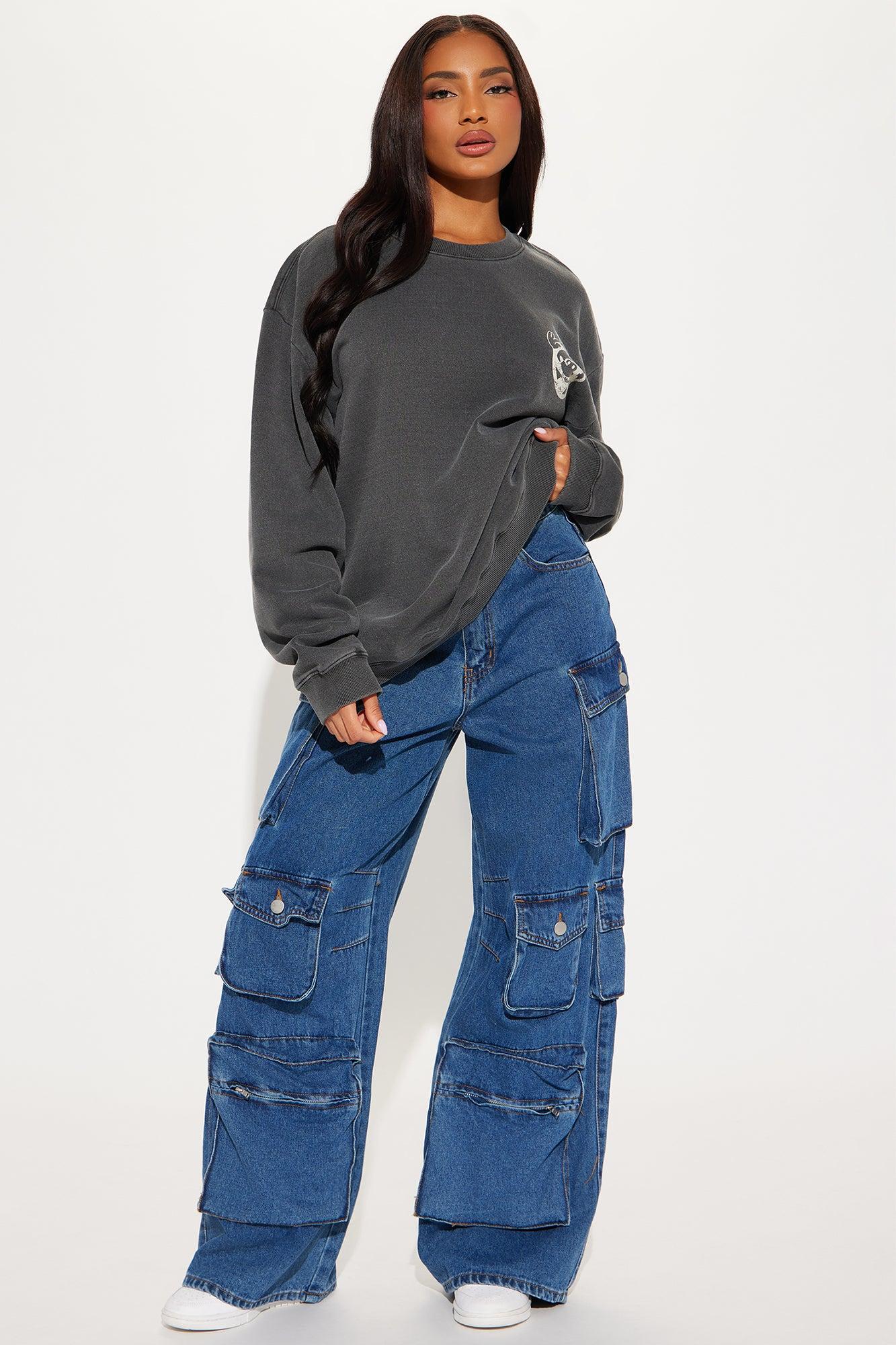 Classic Steamboat Willie Washed Sweatshirt - Black Wash Product Image