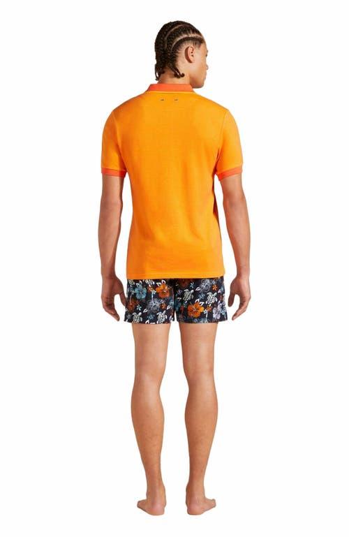 Vilebrequin Men's Changing Color Cotton Pique Polo in Maïs at Nordstrom, Size Xx-Large Product Image