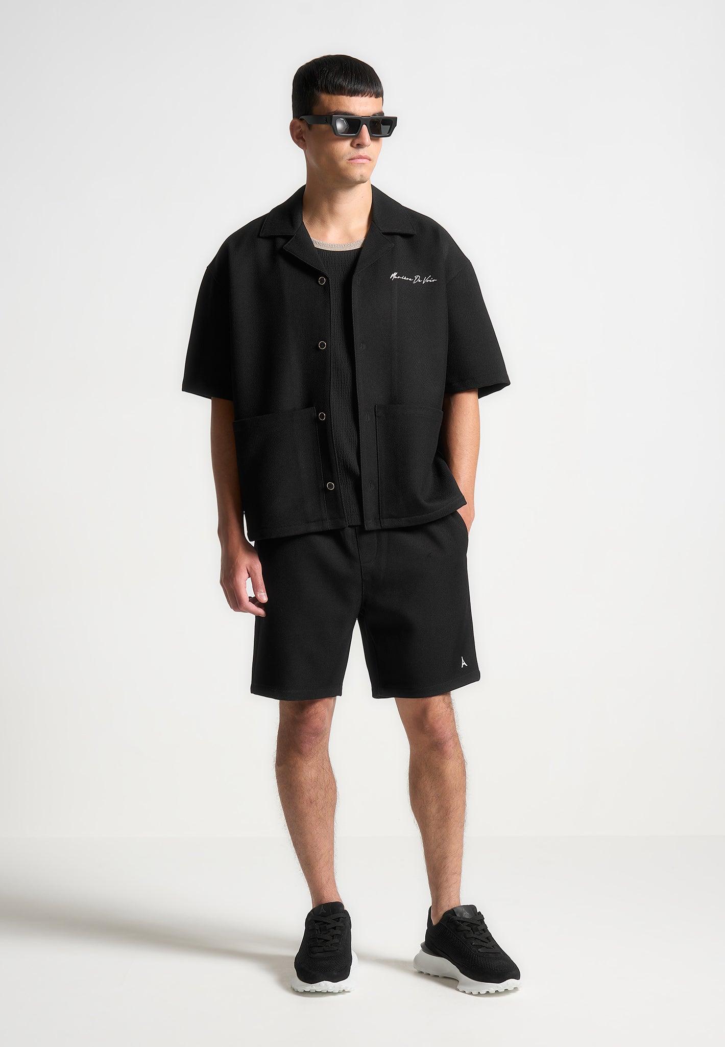 Eiffel Twill Shorts - Black Male Product Image