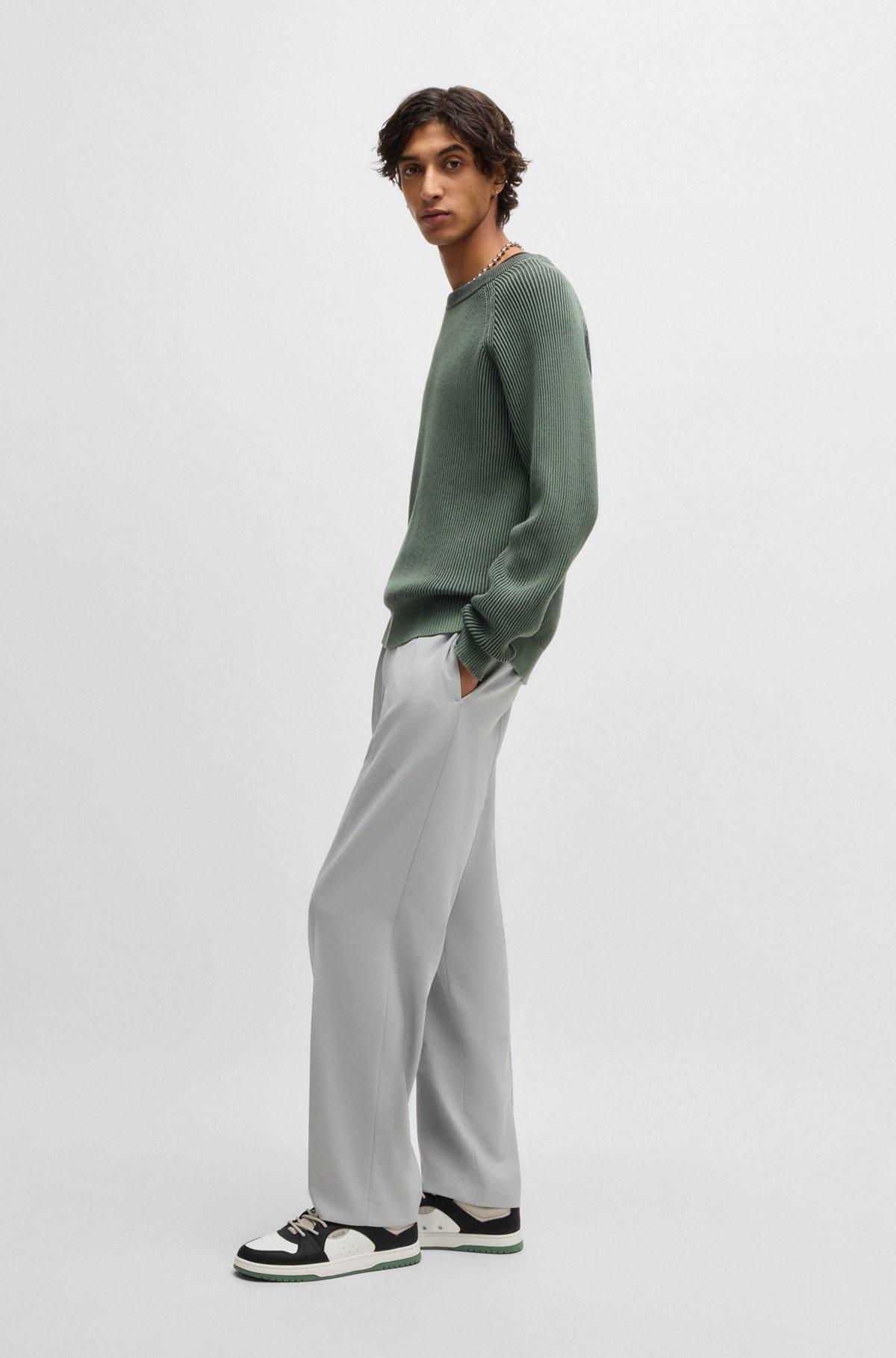 Mixed-material trainers with ripstop and faux suede Product Image