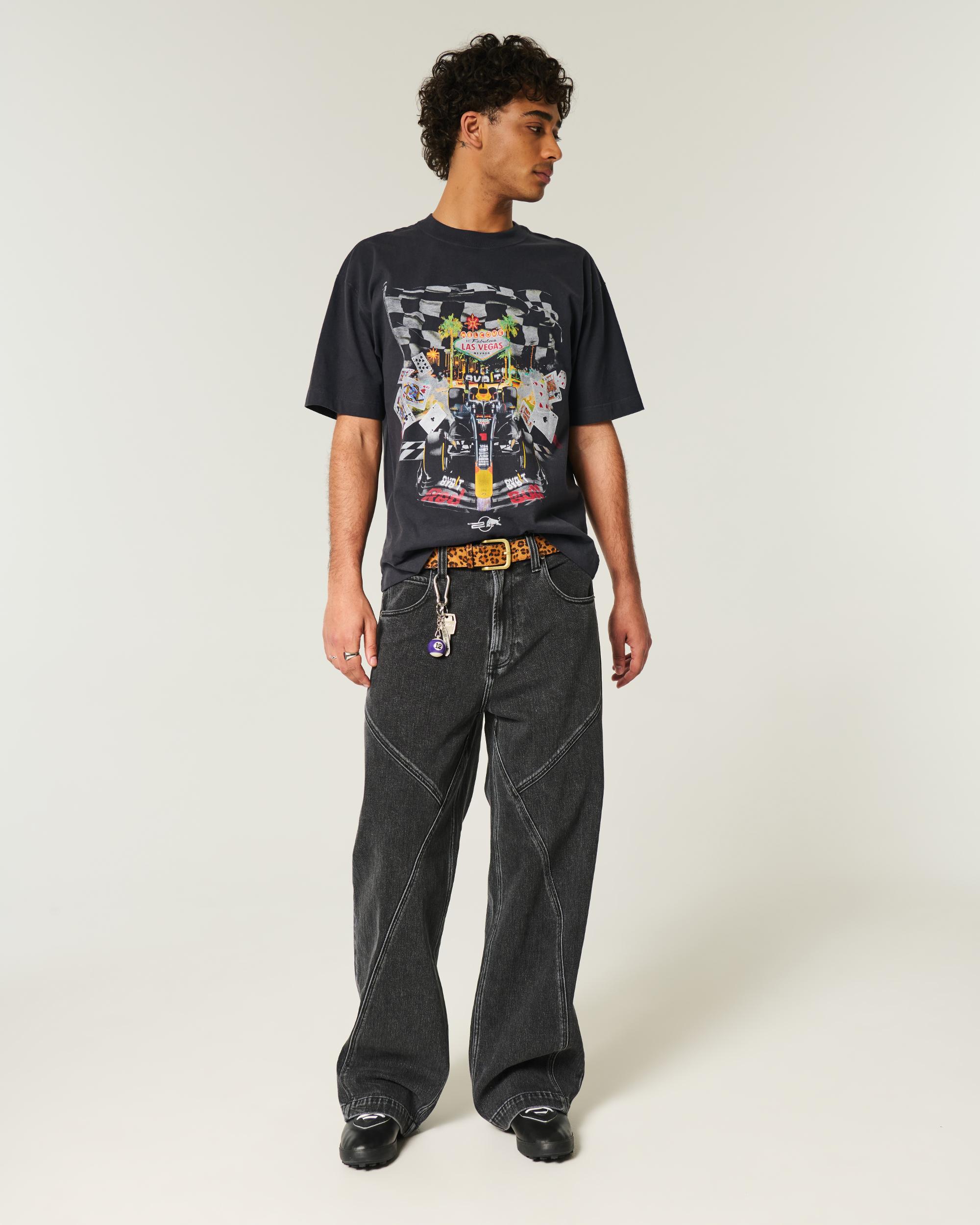 Boxy Heavyweight Oracle Red Bull Racing Graphic Tee Product Image