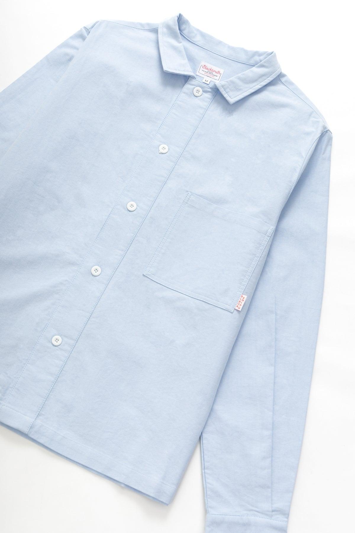Blacksmith - 'Boxford' Utility Shirt - Blue Product Image