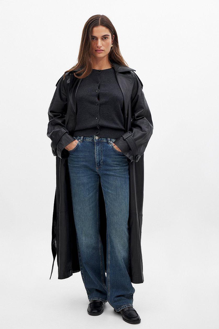 Straight Mid Waist Jeans Product Image