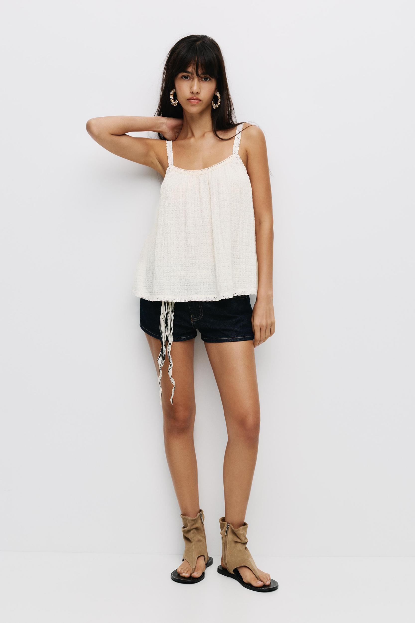 Strappy flared top Product Image