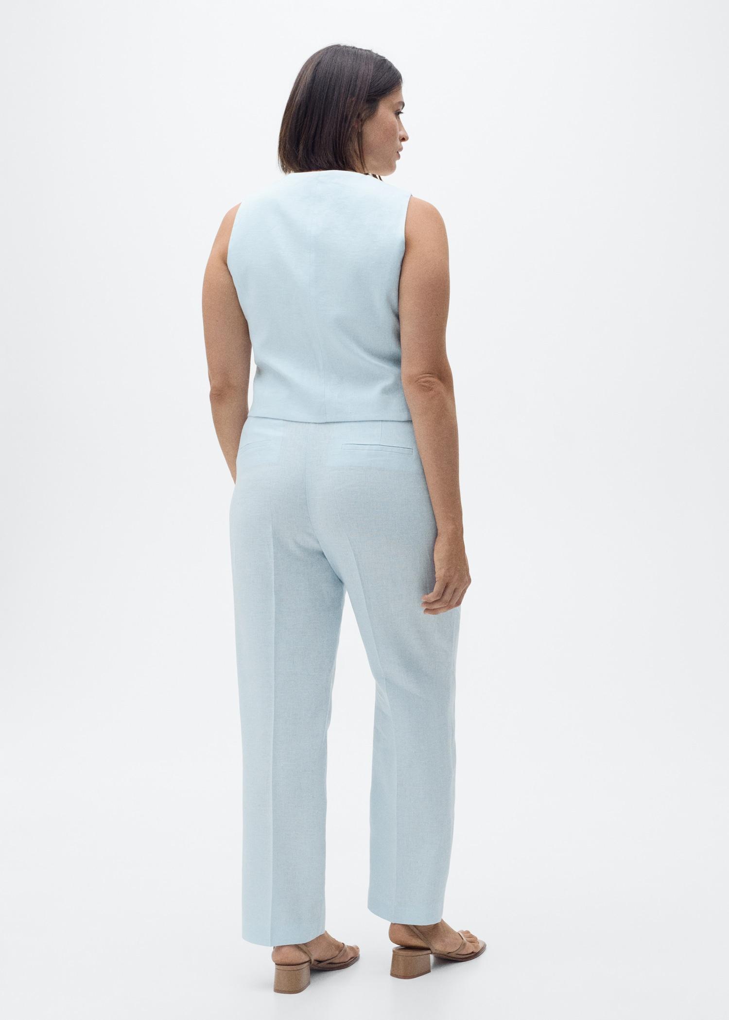 Linen suit trousers - Women | MANGO USA Product Image