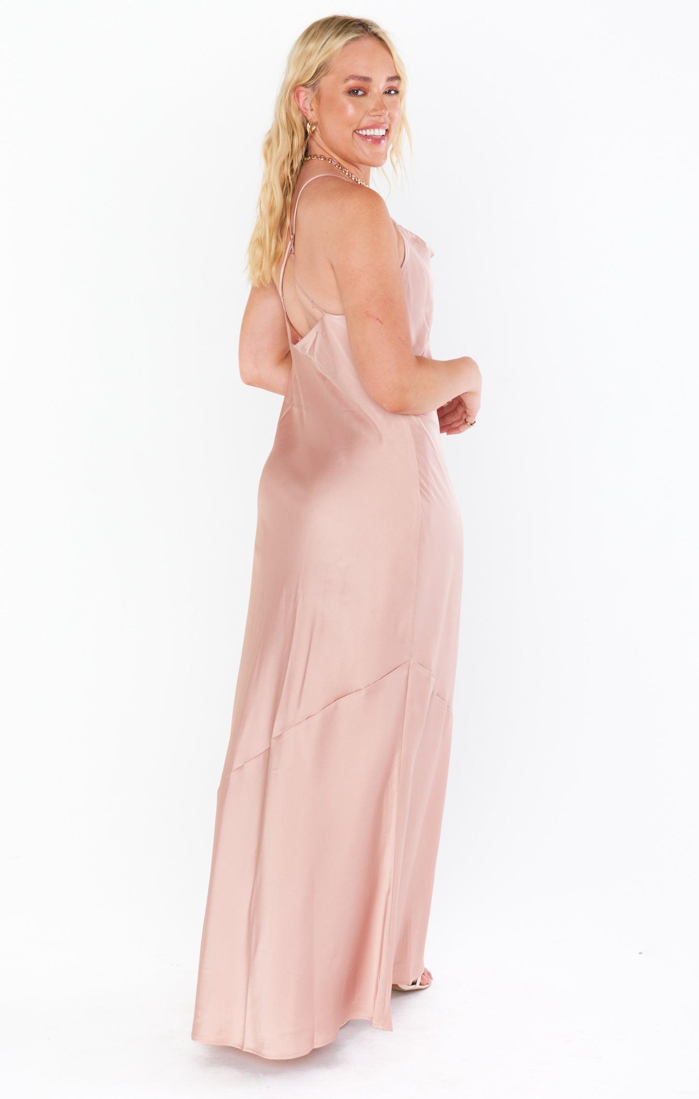 Tuscany Maxi Slip Dress ~ Ivory Luxe Satin Product Image