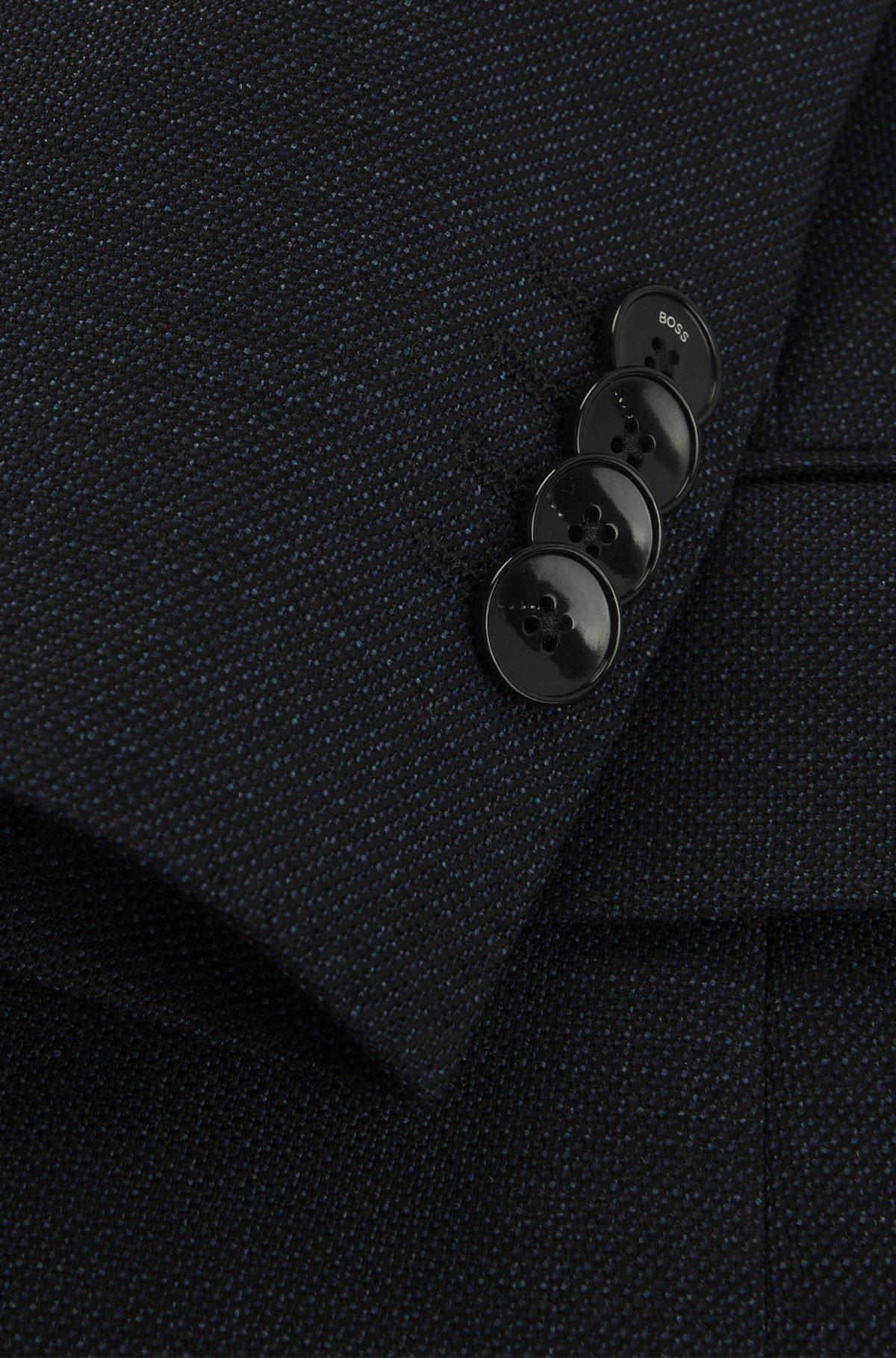 BOSS - Slim-fit suit in micro-patterned stretch wool - Light Blue Product Image