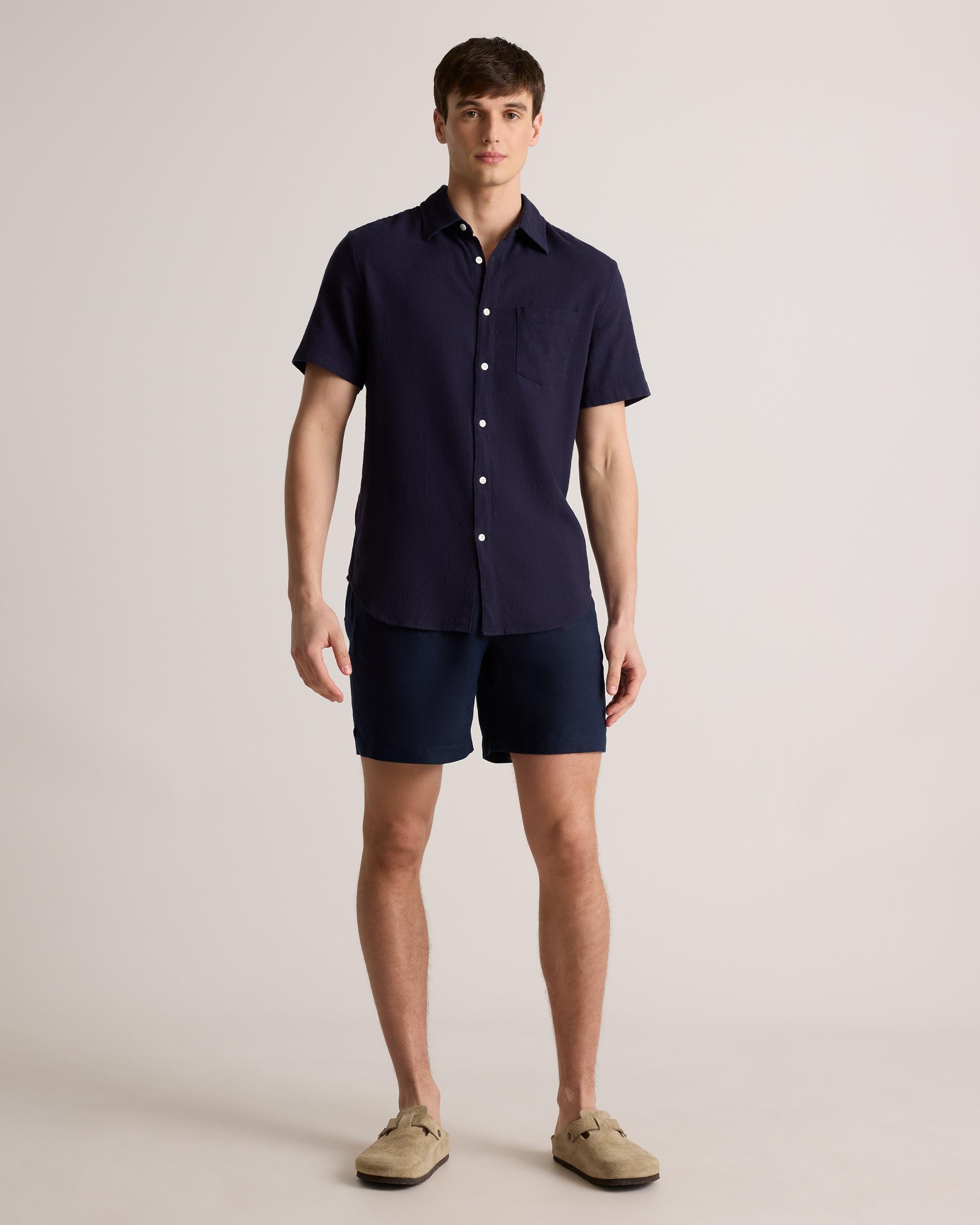 Quince | Men's Stretch Selvage Short Sleeve Shirt Size XL, Organic Cotton Product Image