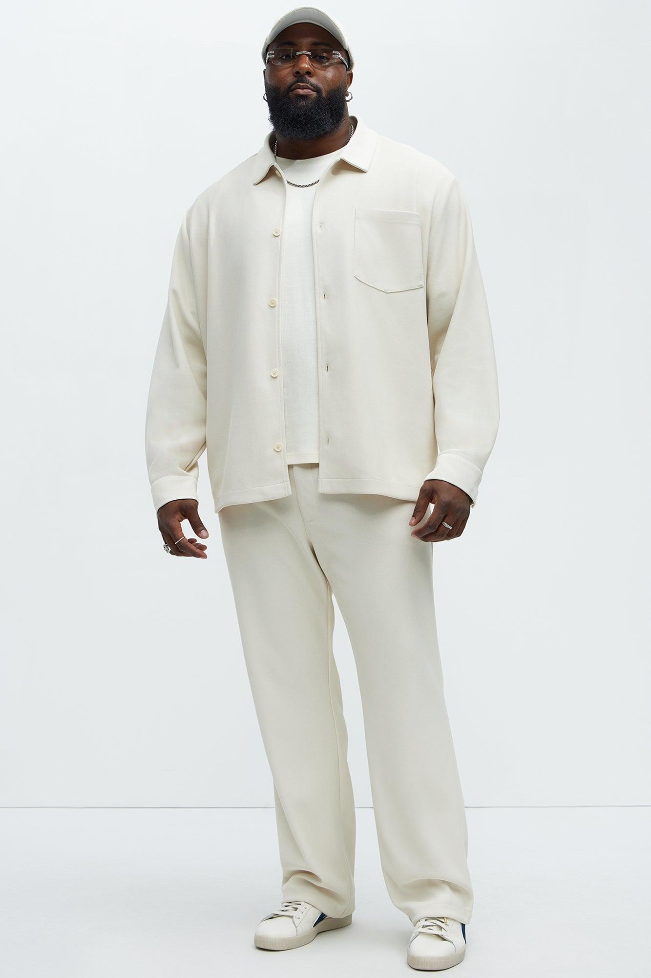 Turner Straight Trousers - Cream Product Image