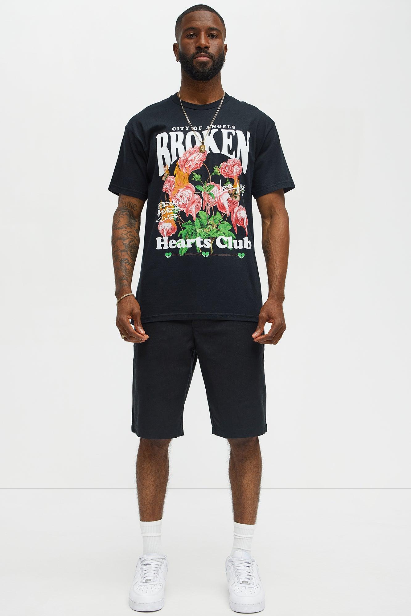 LA Broken Hearts Club Short Sleeve Tee - Black Product Image