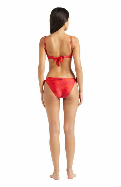 Vilebrequin Women's Flower Power Bra Bikini Top in Lipstick at Nordstrom, Size X-Small Product Image