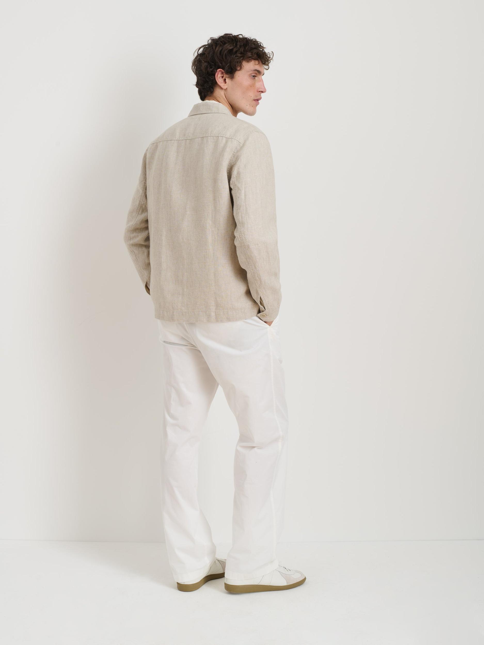 Work Jacket In Flax Linen Product Image