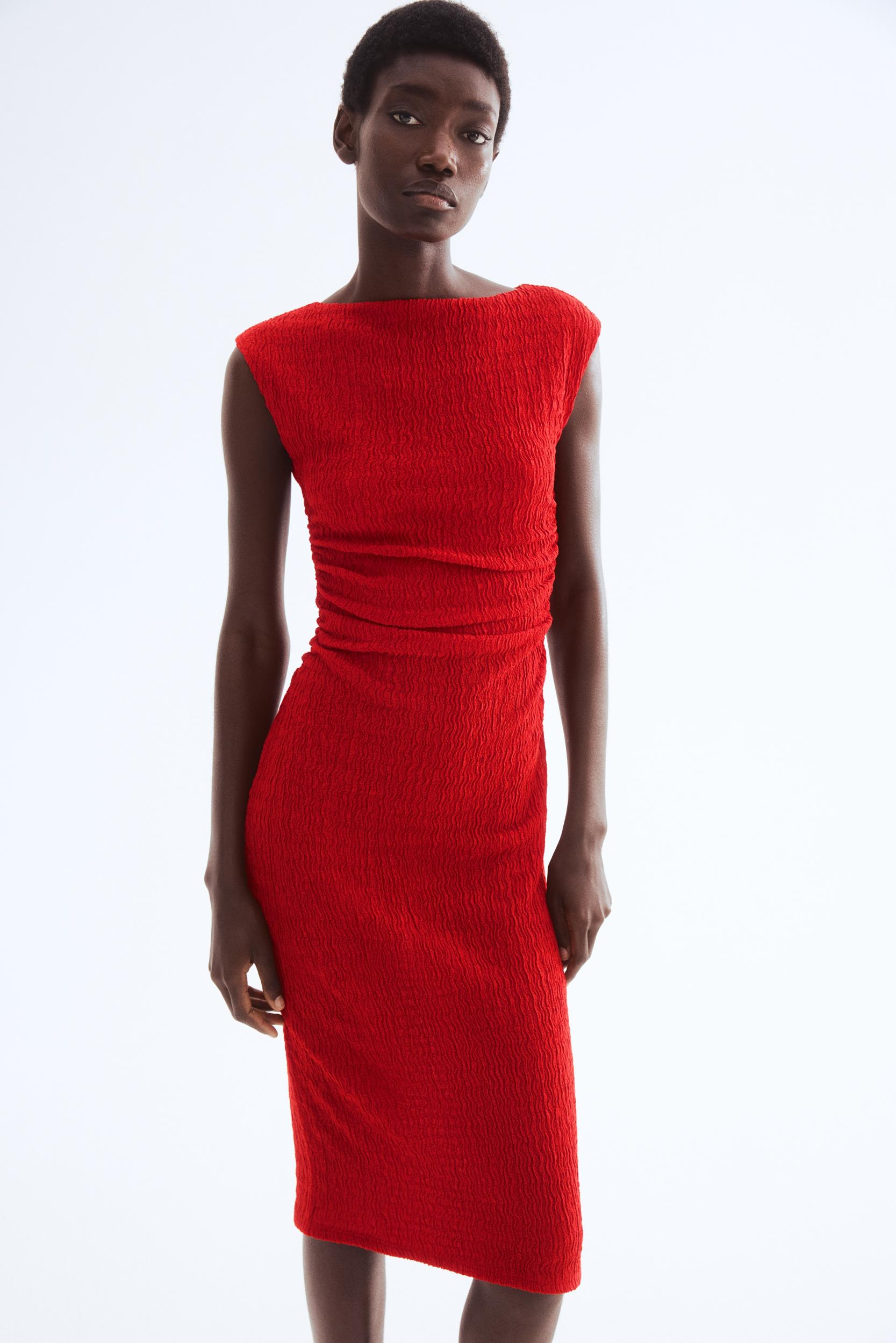 Draped Bodycon Dress Product Image