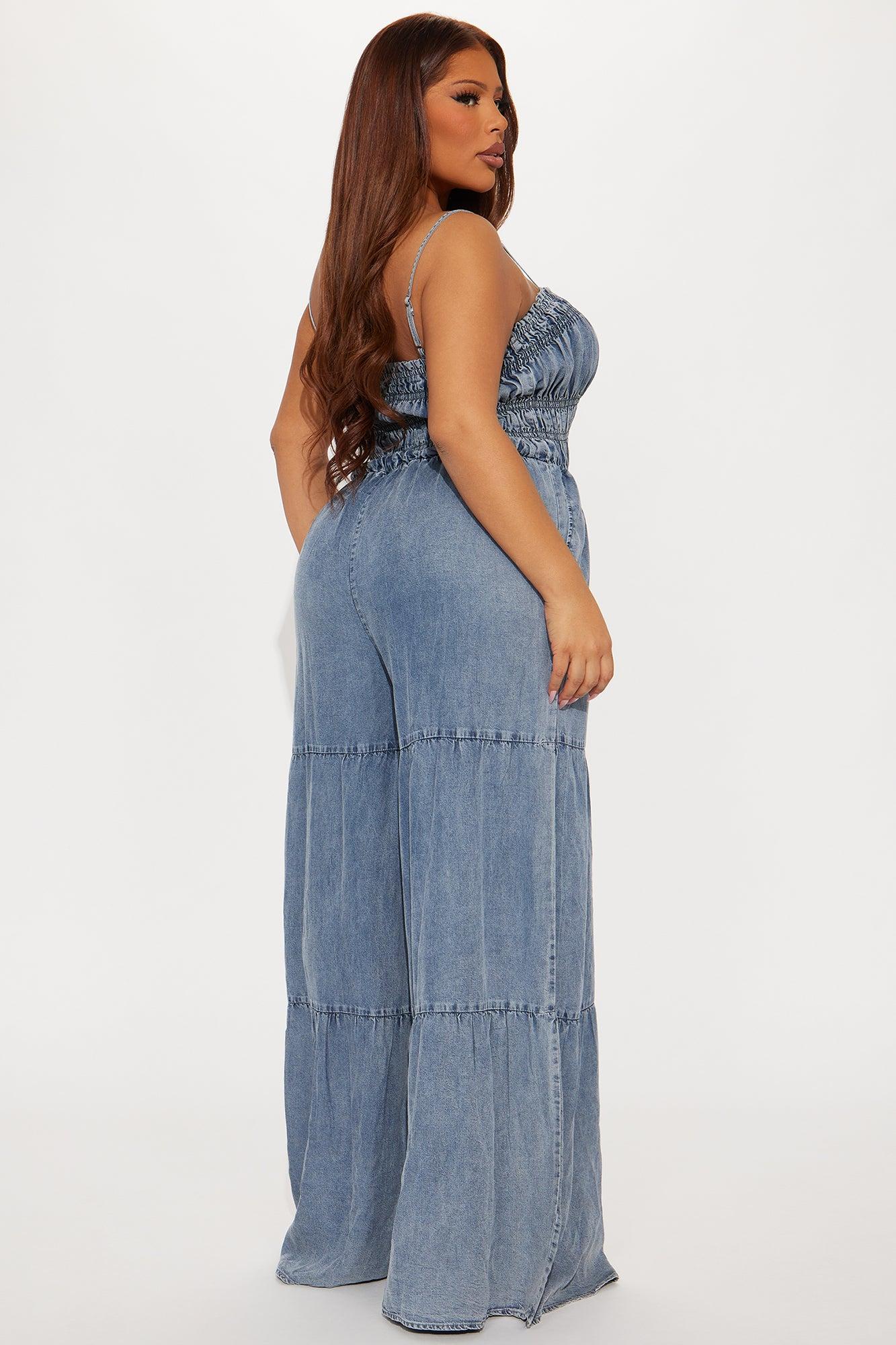 Emilia Chambray Jumpsuit - Medium Wash Female Product Image