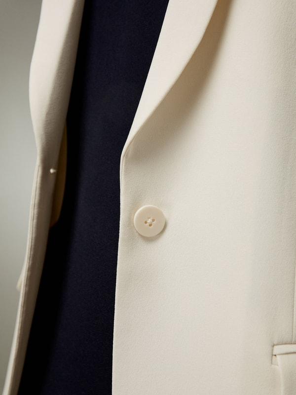 LILYSILK Black Silk Blazer - for Women - Black Mulberry Silk - Wardrobe Must-Have Tailored Silk Tops 14 Product Image