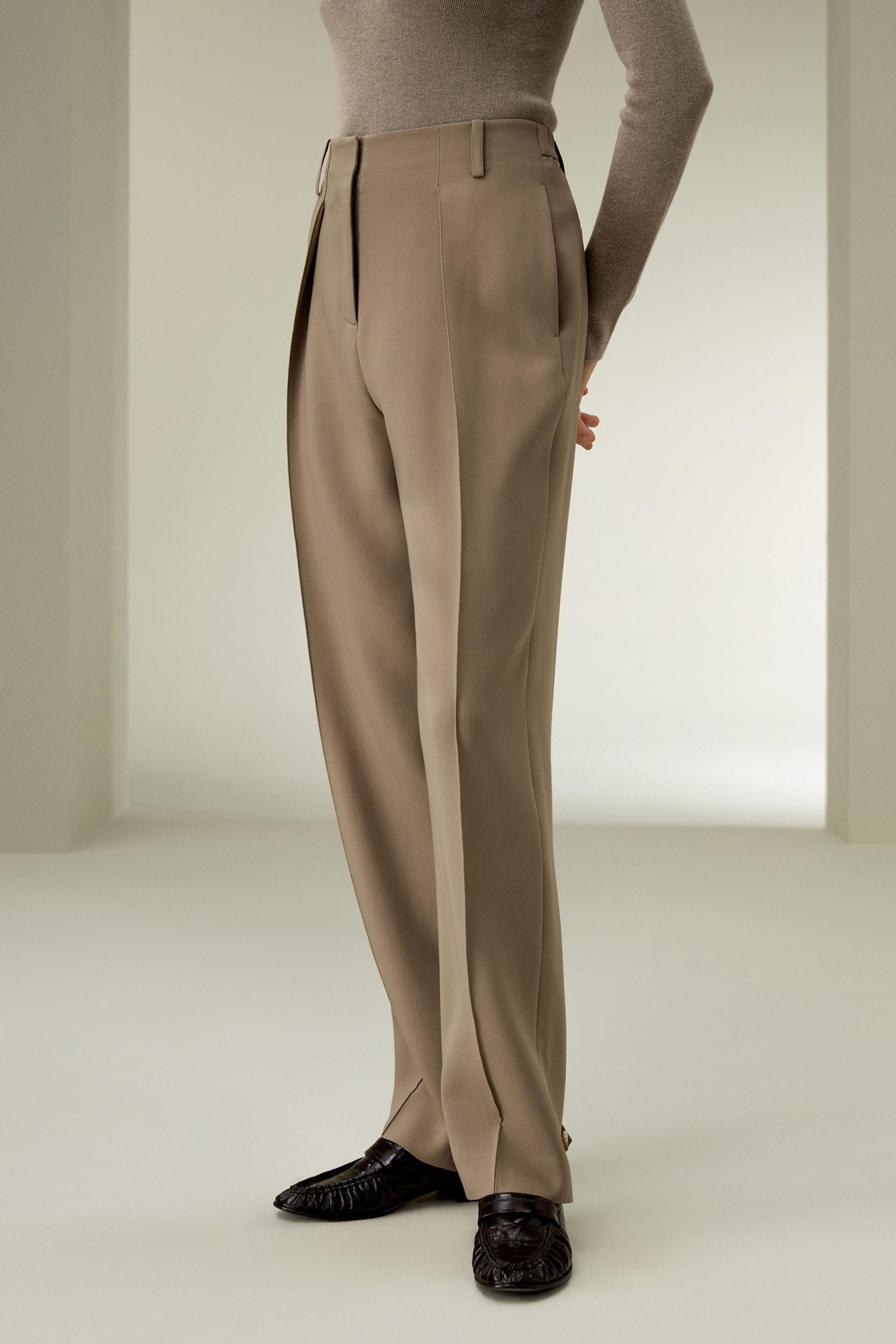 LILYSILK Wool Silk Blend Pants - for Women - Black Silk Wool - Chic and Cosy Wide Leg Pants 12 Product Image