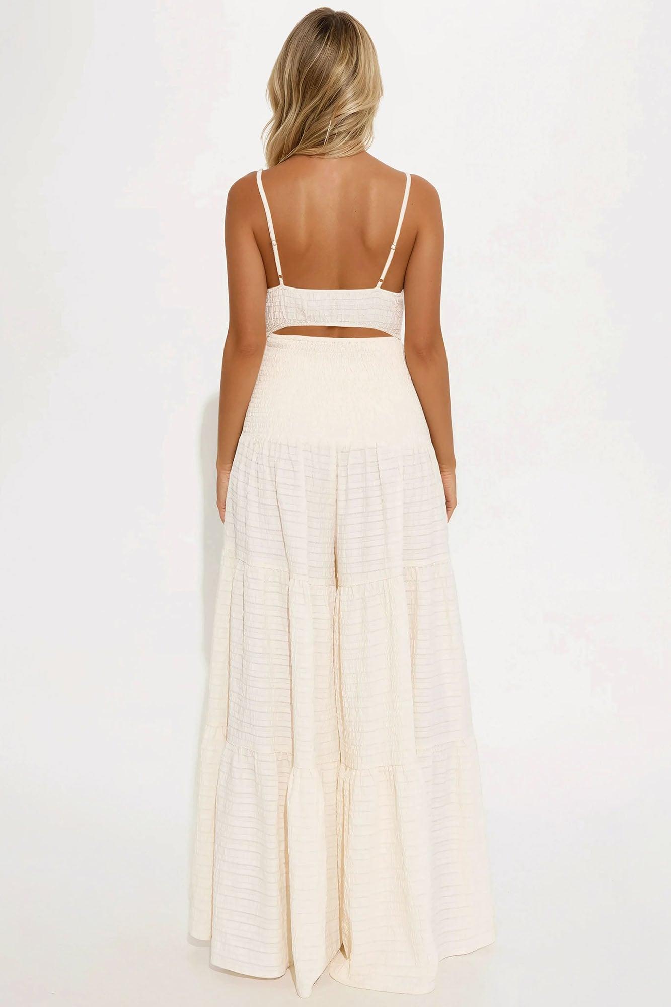 Montego Bay Jumpsuit - Cream Product Image
