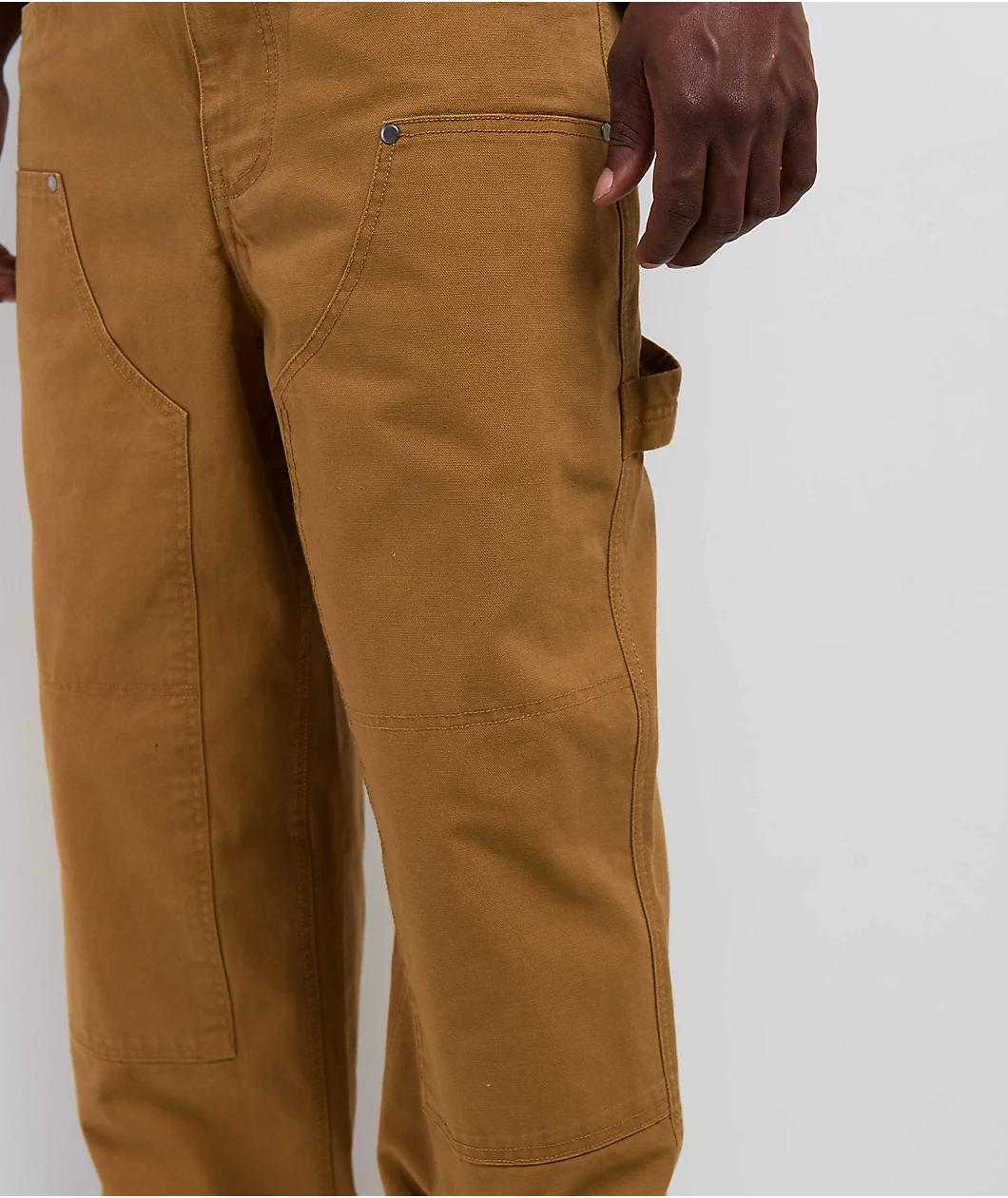 Empyre Hammer Man Dark Khaki Canvas Loose Fit Carpenter Skate Pants Product Image