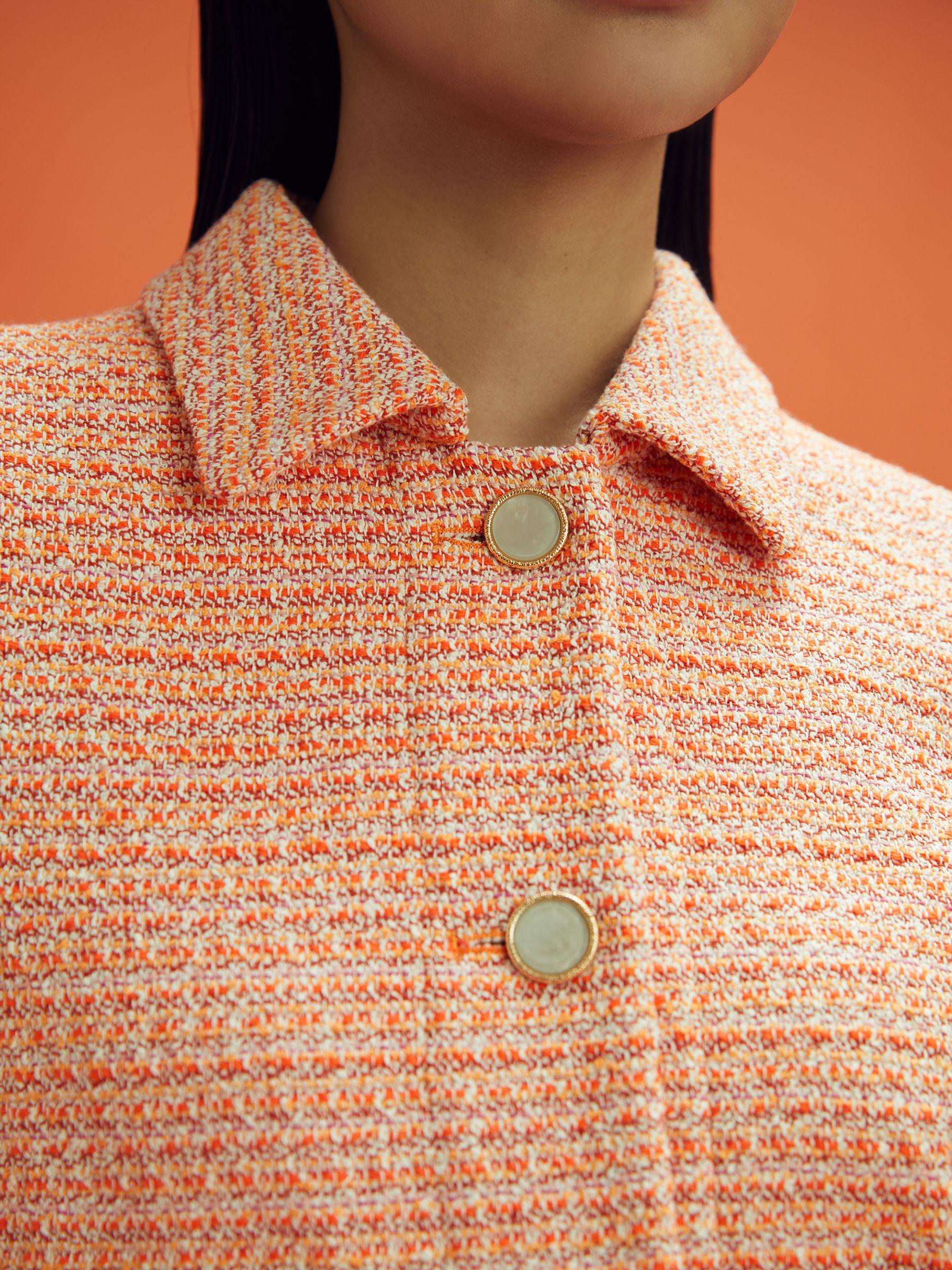 McLaren F1 Boucle Cropped Jacket in Papaya Product Image