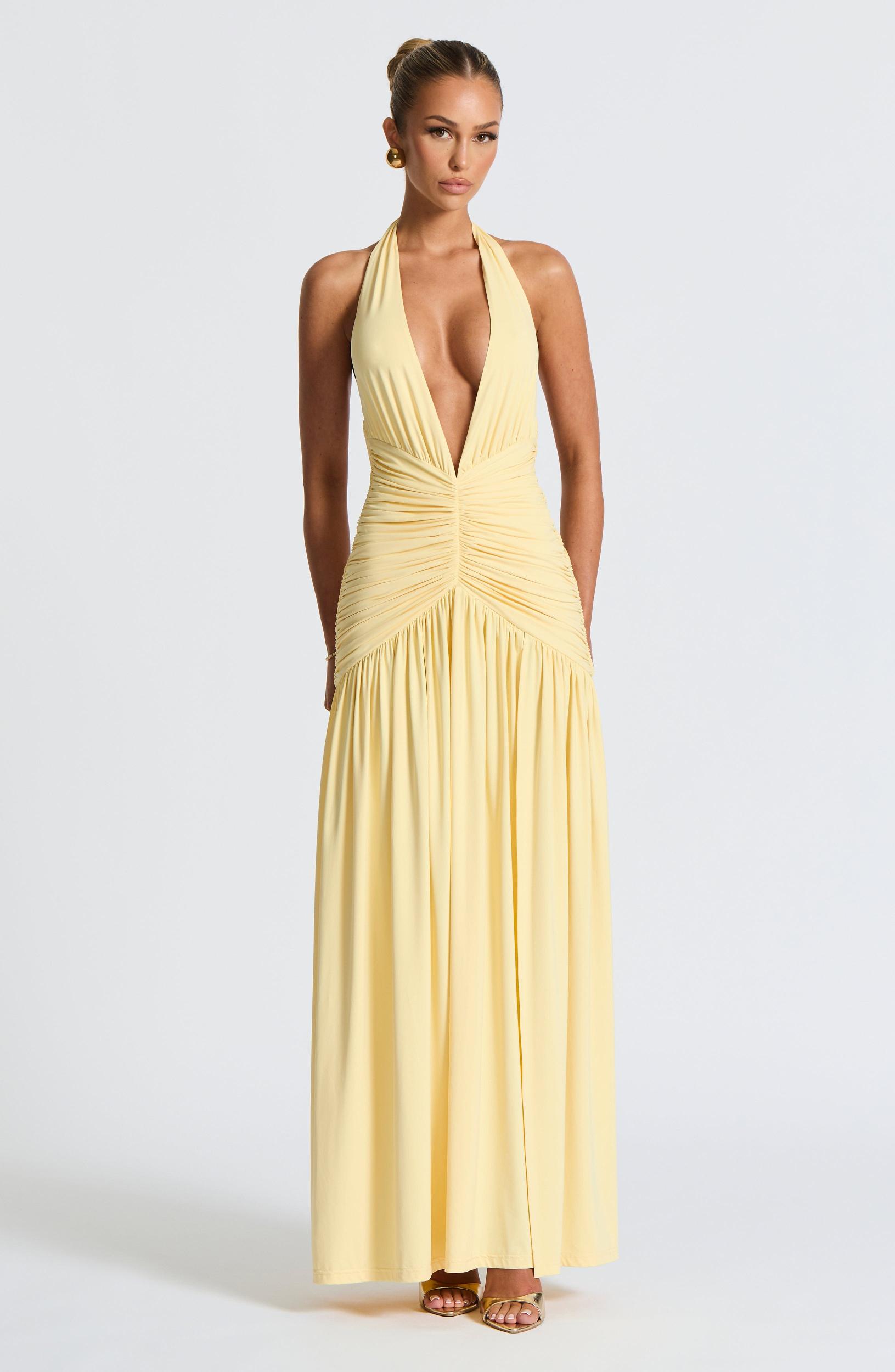 Melania Maxi Dress - Lemon Product Image