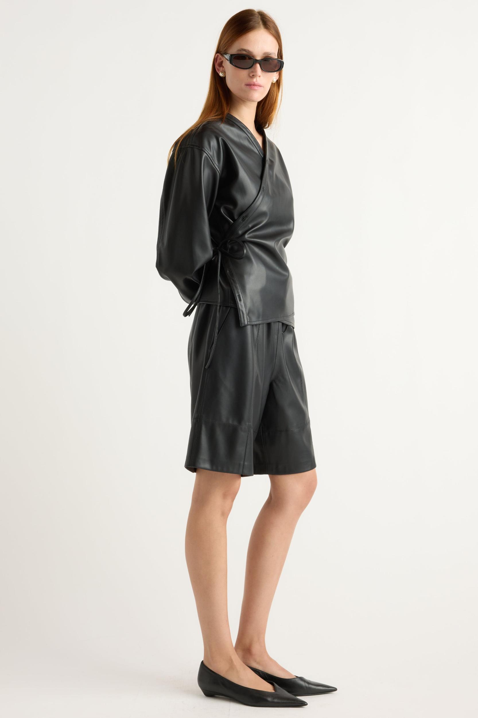 Liat Vegan Leather Bermuda Short Product Image