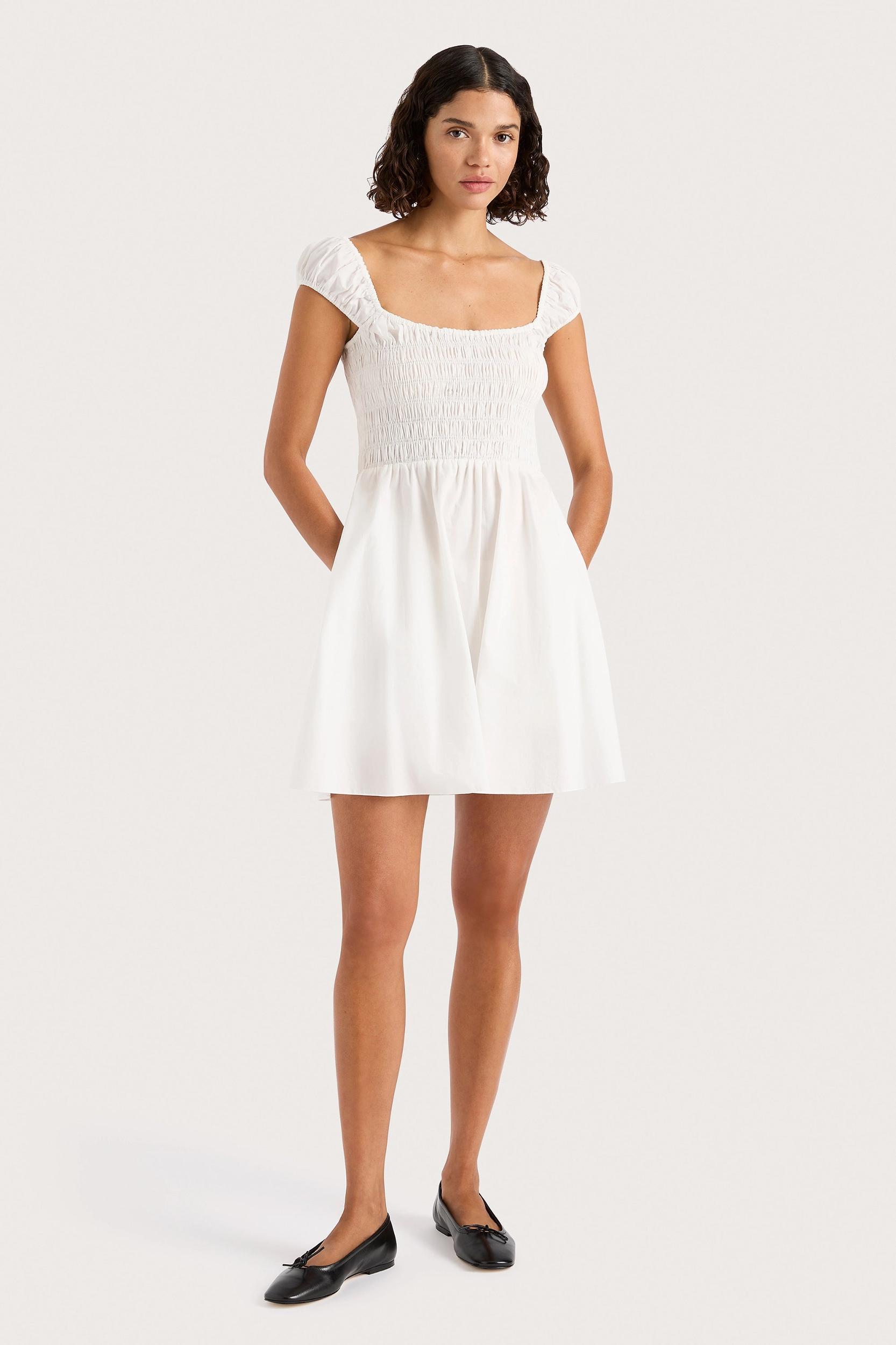 Lene Mini Dress White - Final Sale Product Image